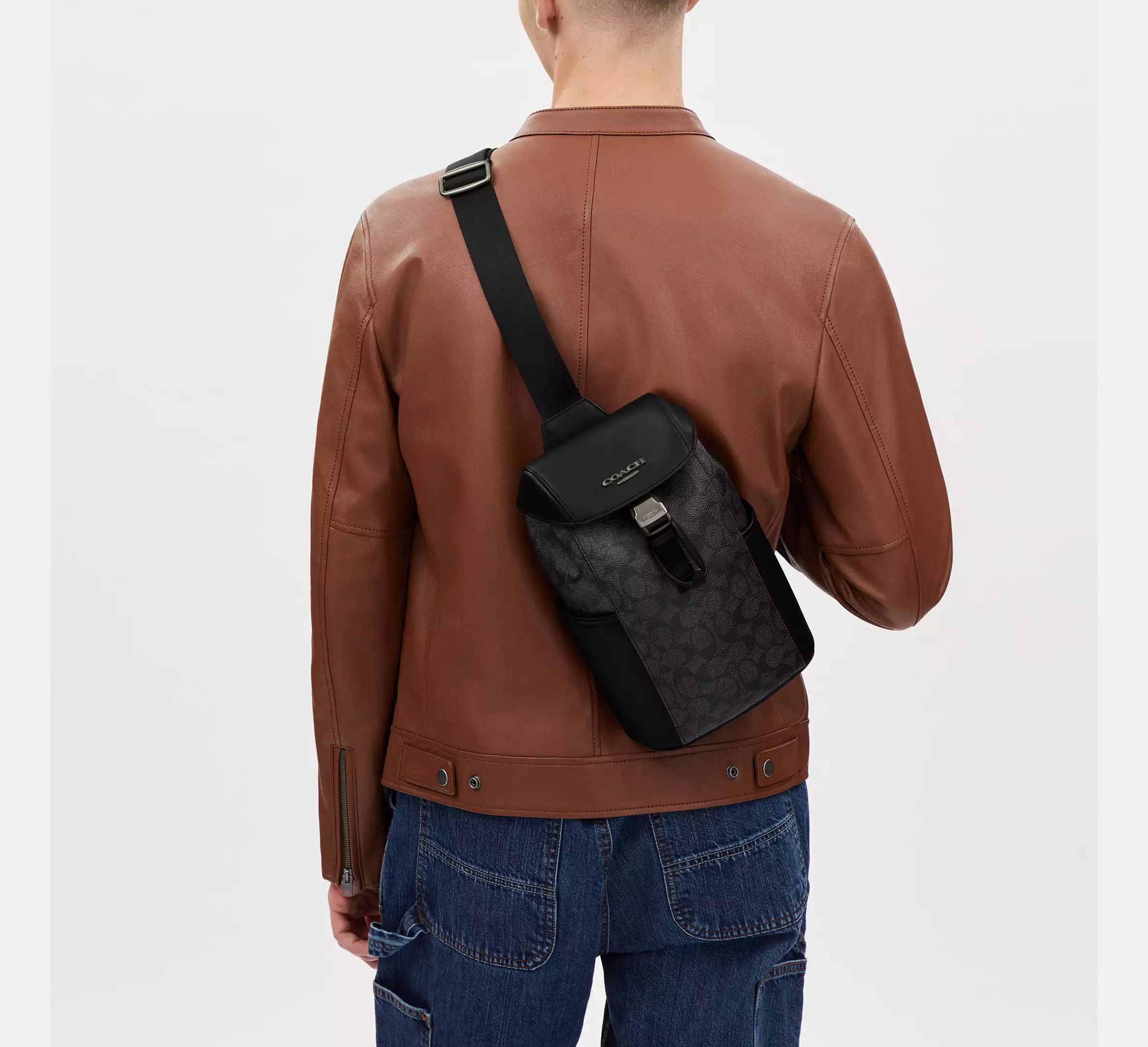Coach Racer Pack In Signature CT712 Size ONE SIZE - 5 Thumbnail