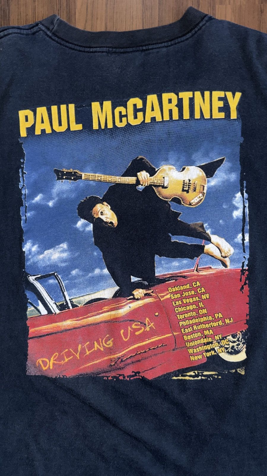 Rap Tees × Vintage Vintage Paul McCartney Driving U.S.A. Tour Tee Size US XL / EU 56 / 4 - 6 Thumbnail