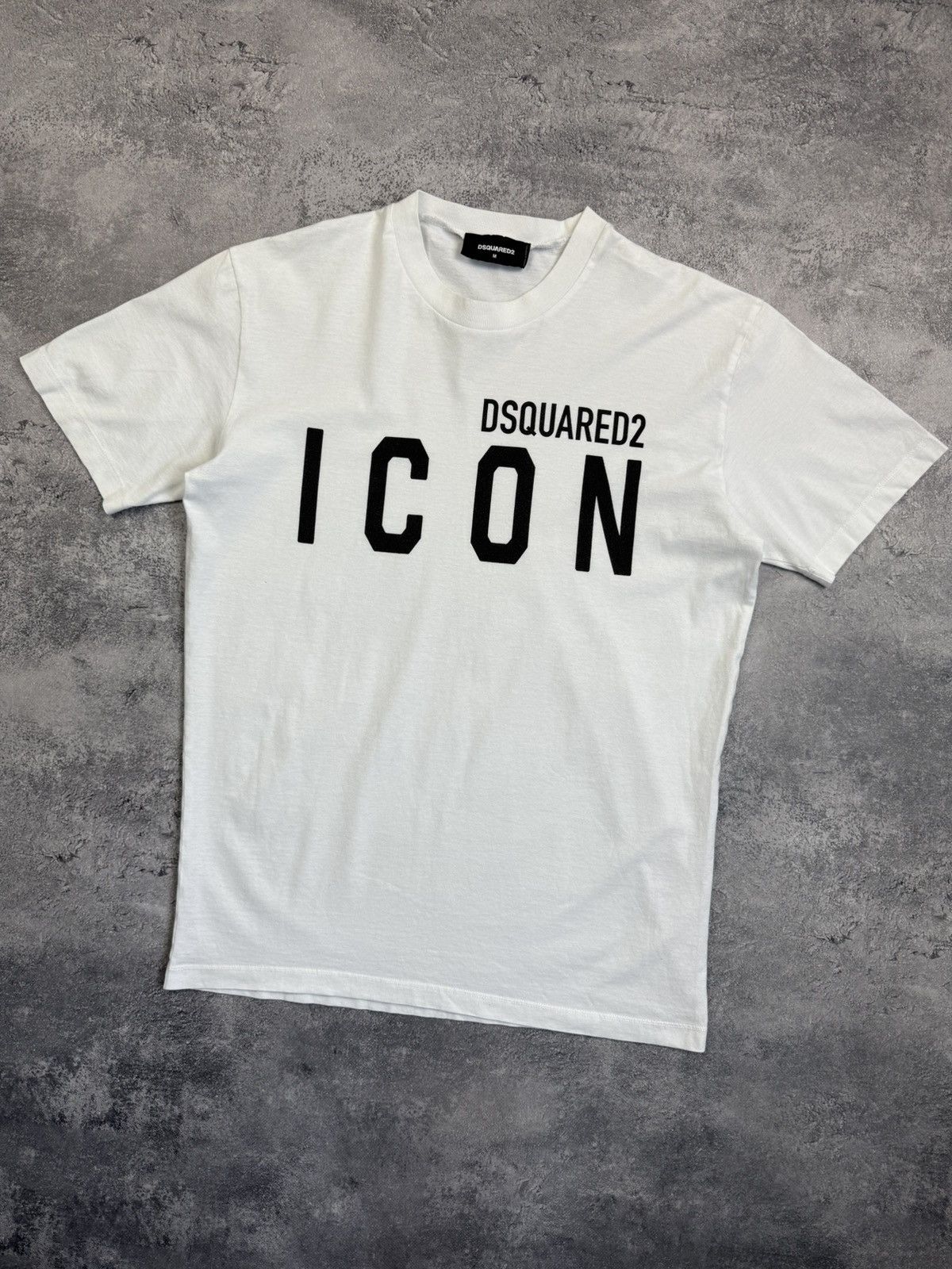 Dsquared2 Dsquared2 ICON Big Logo T-Shirt White Tee Y2K Streetwear Size US M / EU 48-50 / 2 - 3 Thumbnail
