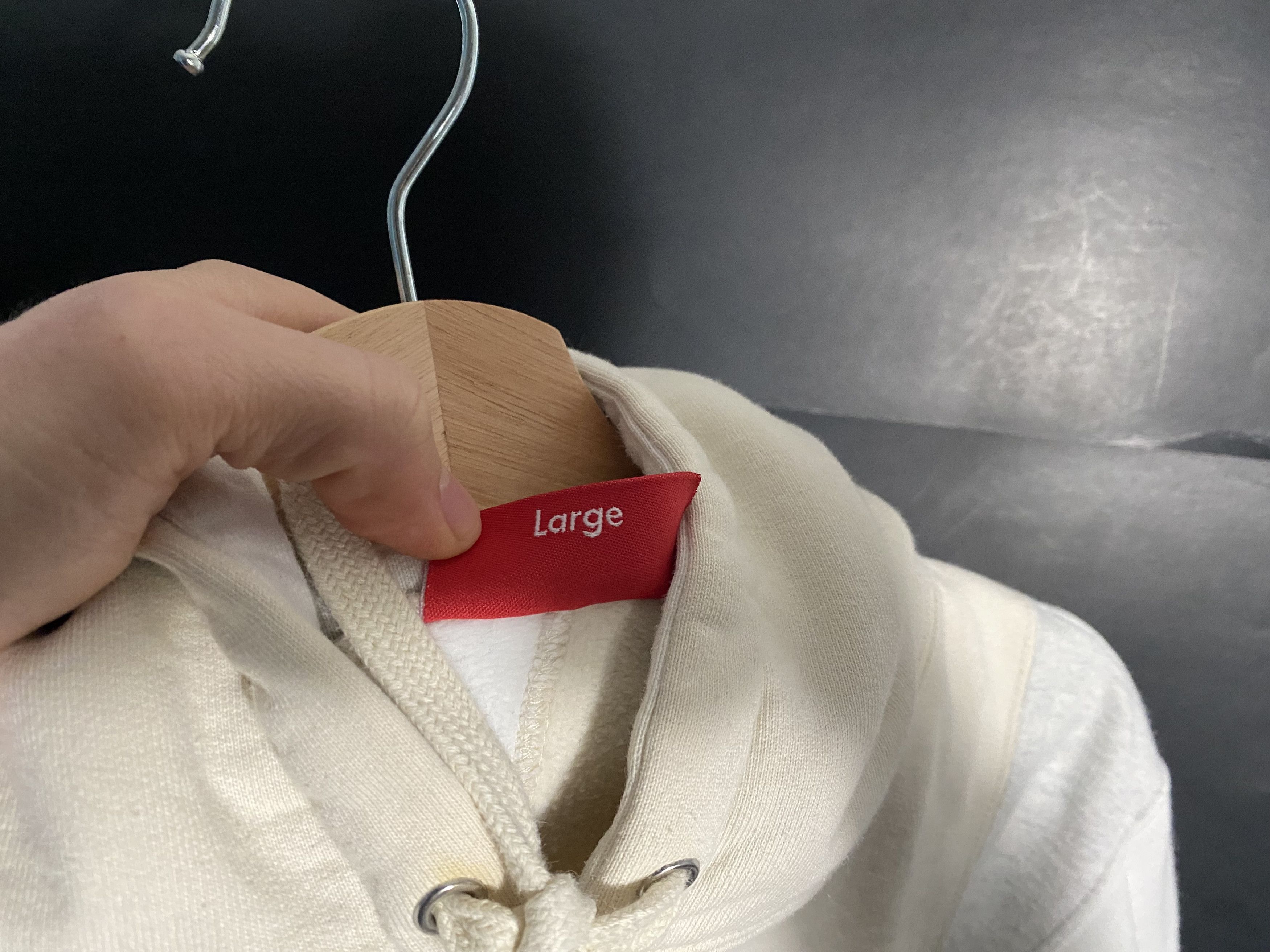 Supreme Supreme FW18 Tricolor Old English Hoodie Ash Gray Size US L / EU 52-54 / 3 - 7 Thumbnail