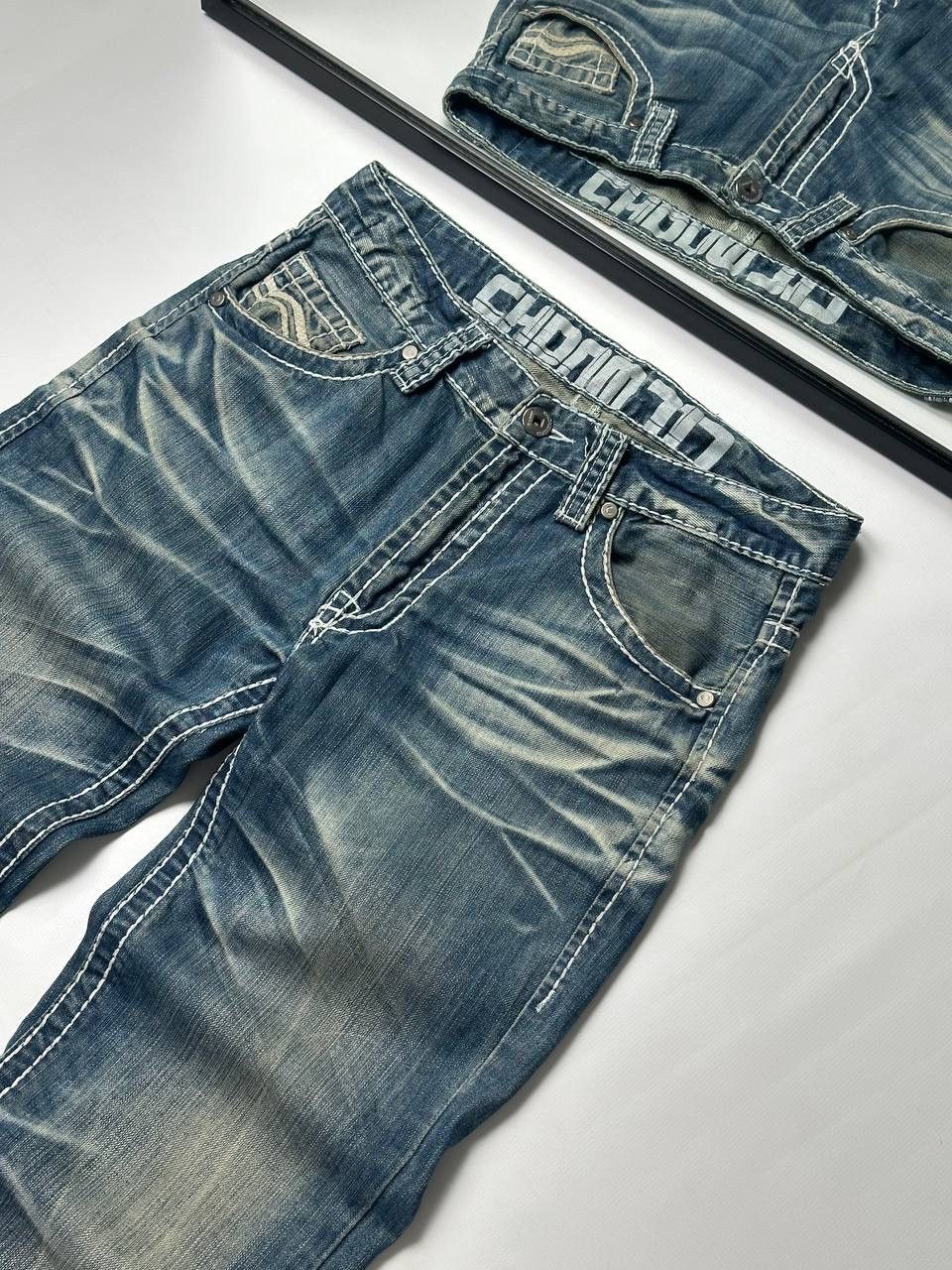 Vintage Vintage Washed Wide Japanese Denim Jean Y2K Size US 30 / EU 46 - 6 Thumbnail