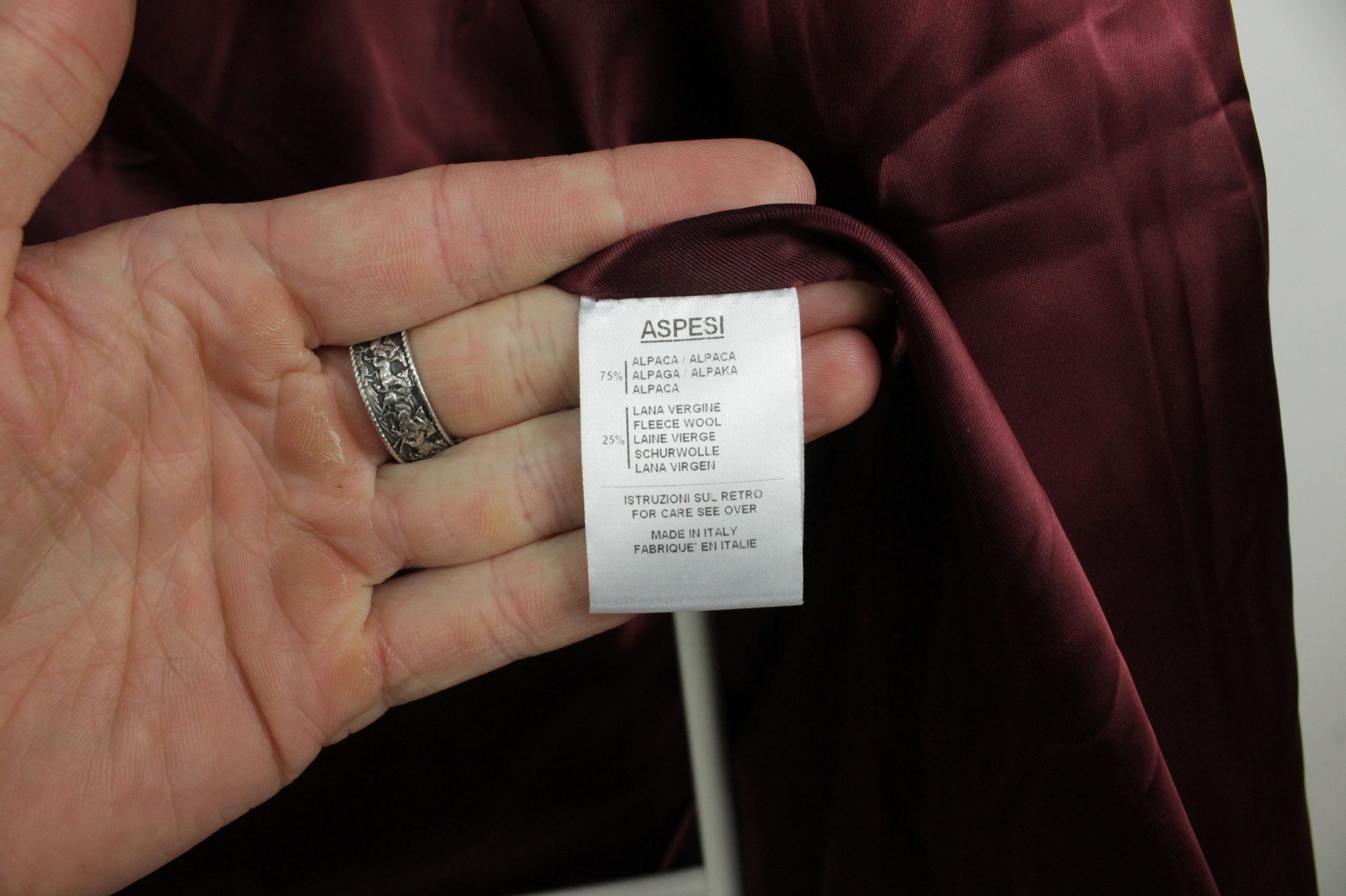 Aspesi Aspesi Loro Piana Alpaca Wool Red Coat Women's Size L / US 10 / IT 46 - 9 Thumbnail