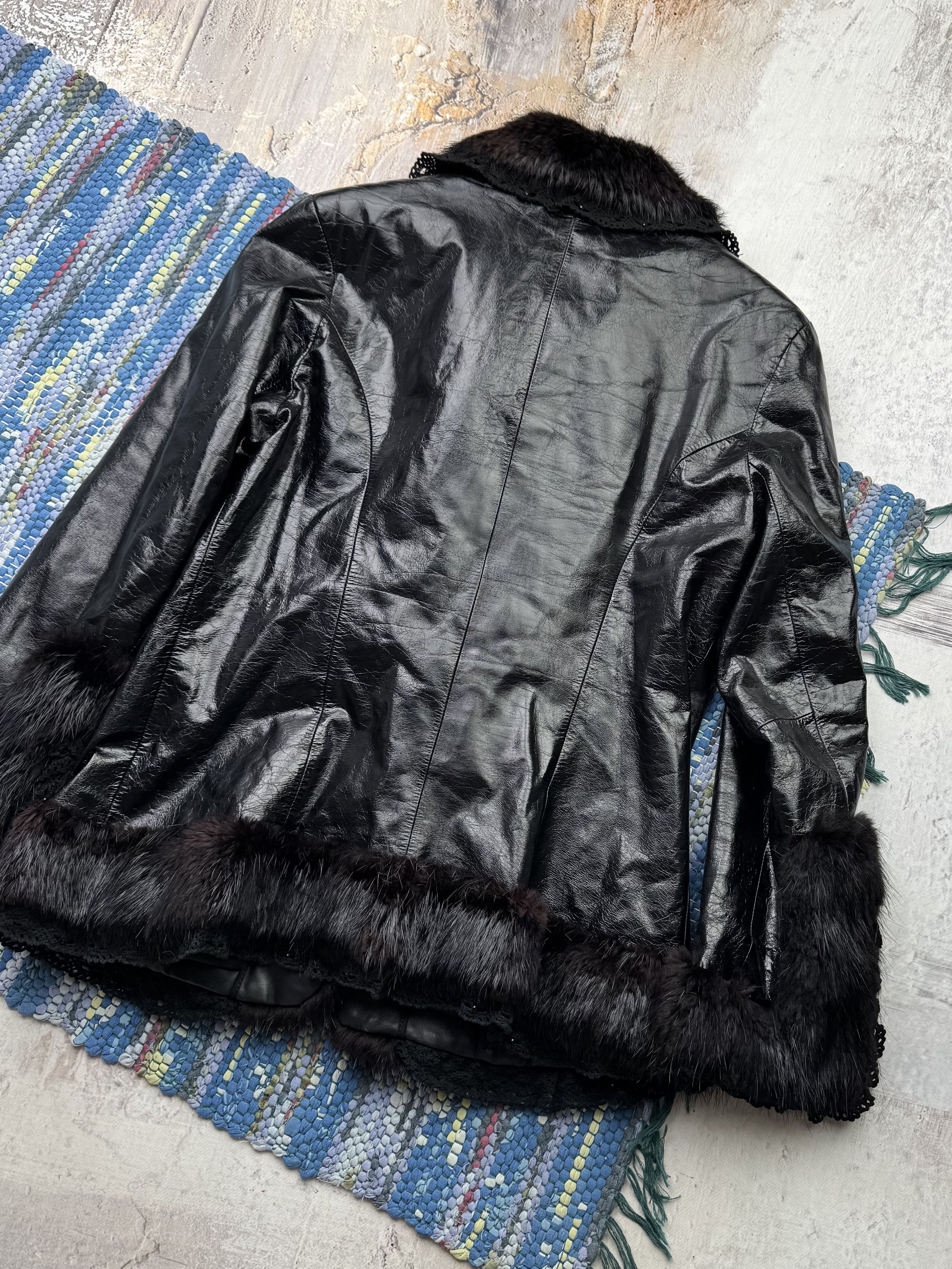 Japanese Brand Vintage Leather Jacket With Real Fur Details D15(A788)(598) Size L / US 10 / IT 46 - 8 Thumbnail