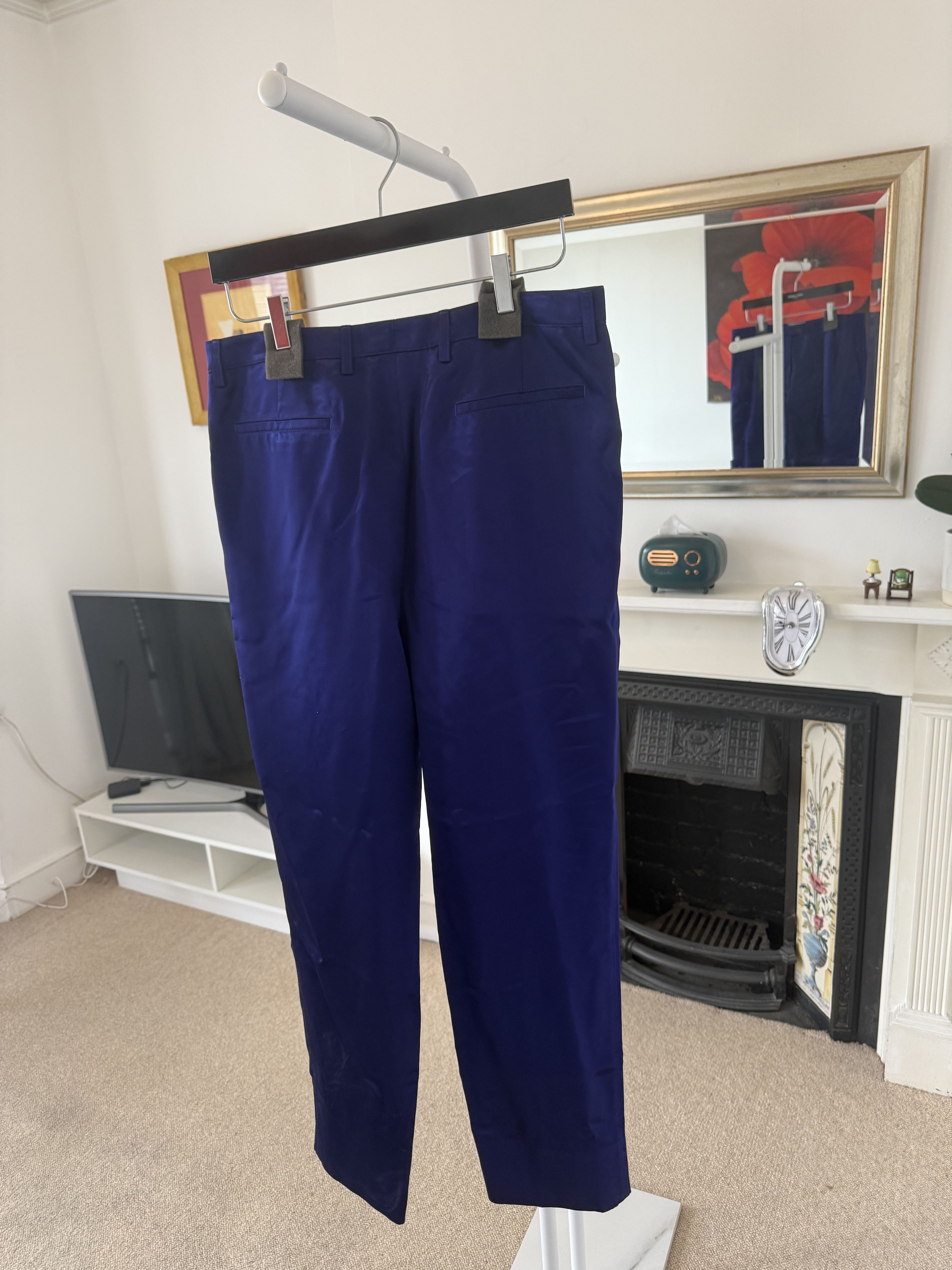 Saint Laurent Paris SS22 Saint Laurent High-Rise pants in Satin Size US 32 / EU 48 - 5 Thumbnail