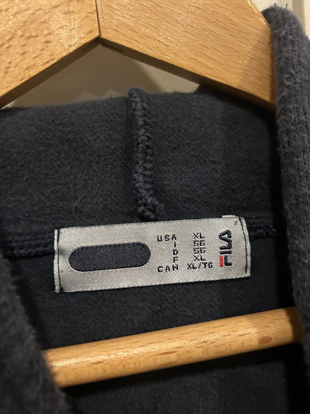 Fila × Vintage Vintage 90s FILA Faded Hoodie Size US XL / EU 56 / 4 - 6 Thumbnail