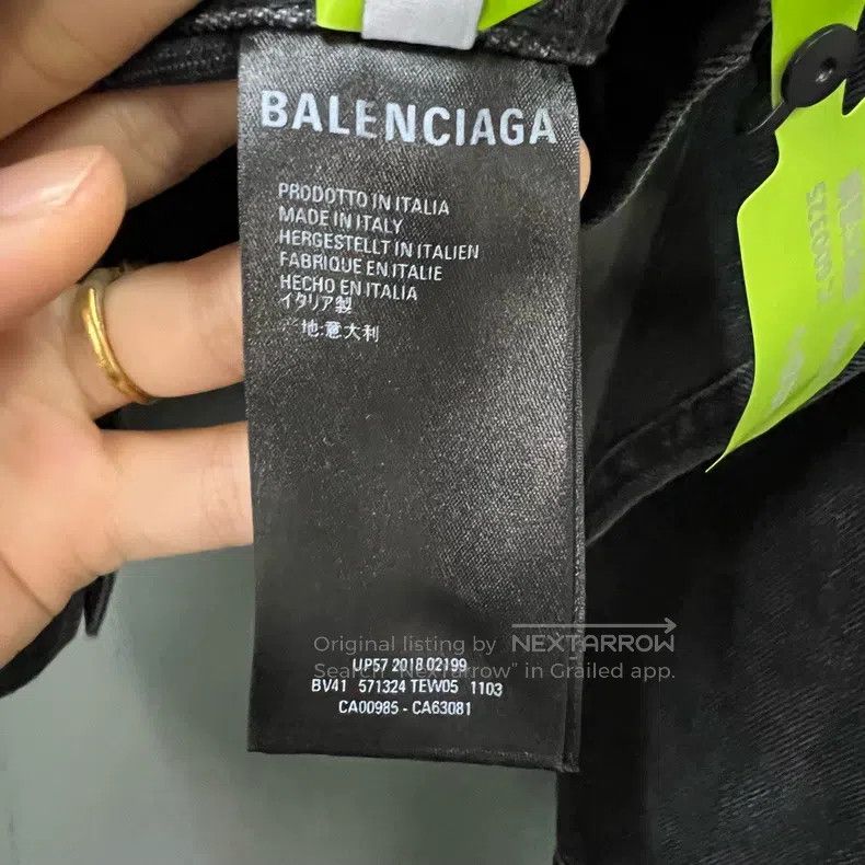 Balenciaga Balenciaga Collar Embroidered Logo Denim Jacket Size US M / EU 48-50 / 2 - 4 Thumbnail
