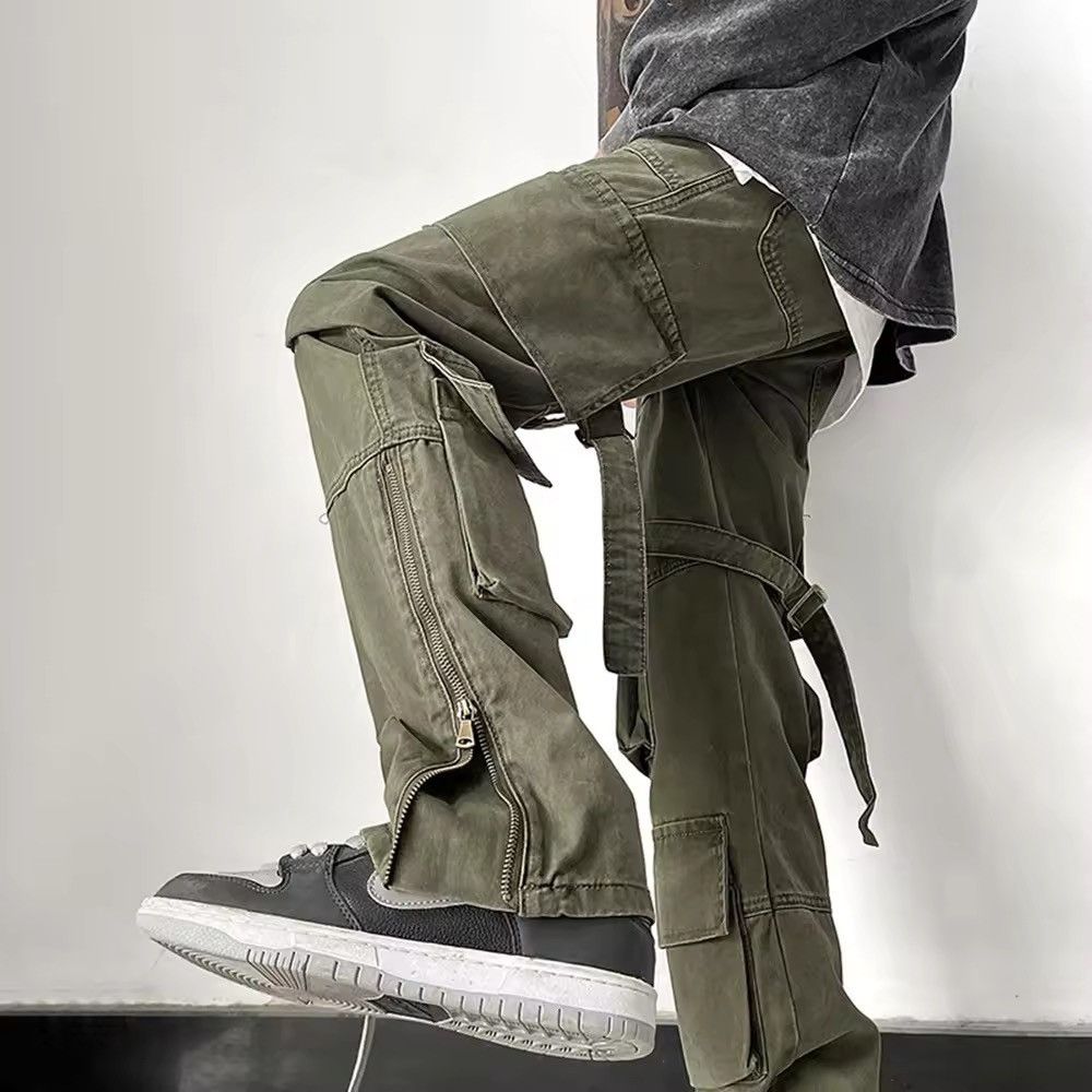 Japanese Brand Green Retro Japanese Style Multi-Pocket Casual Pants Size US 30 / EU 46 - 1 Thumbnail