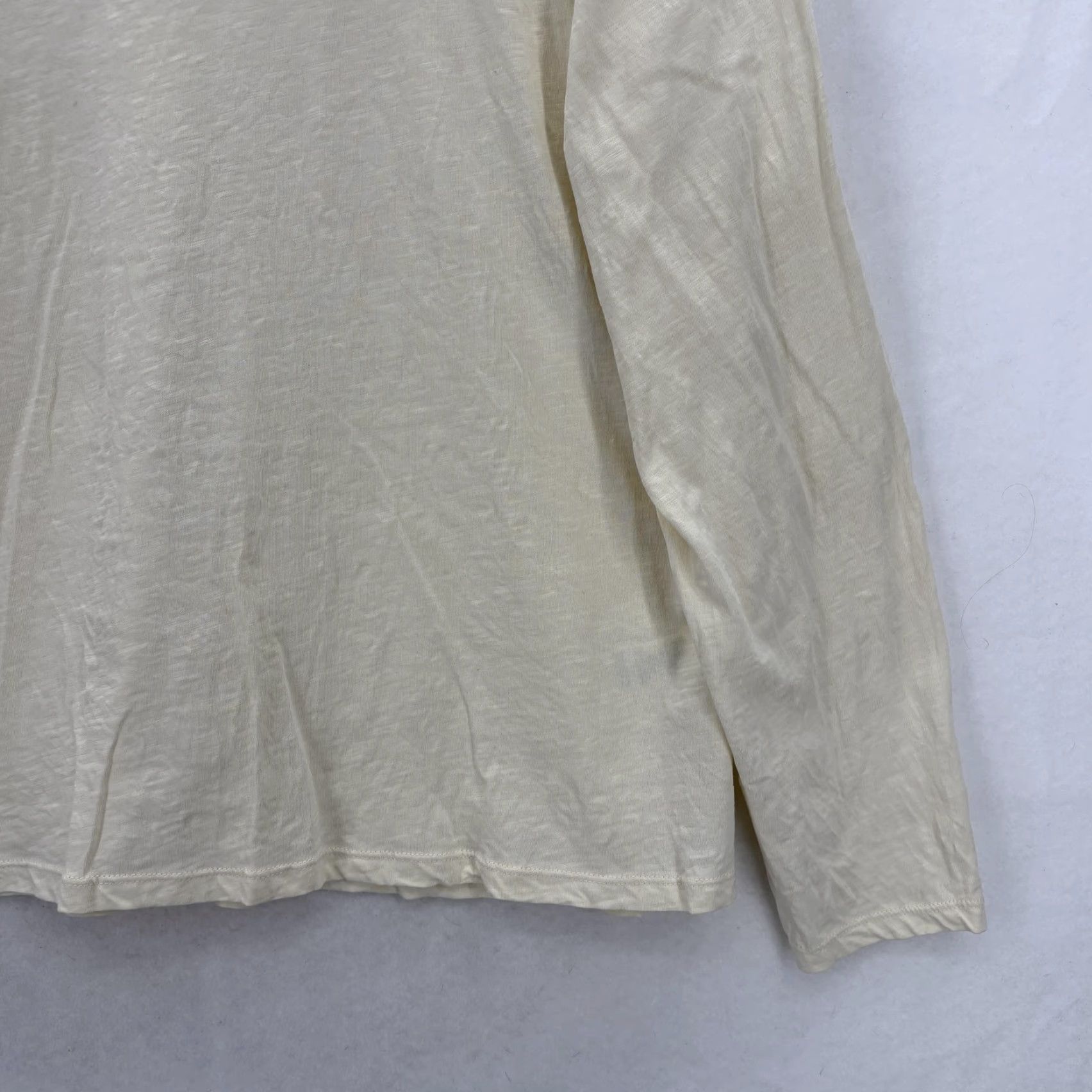 Toad&Co Toad&Co Shirt Womens XL Beige Organic Cotton Tee Long Sleeve Crew Hiking Primo Size XL / US 12-14 / IT 48-50 - 3 Thumbnail
