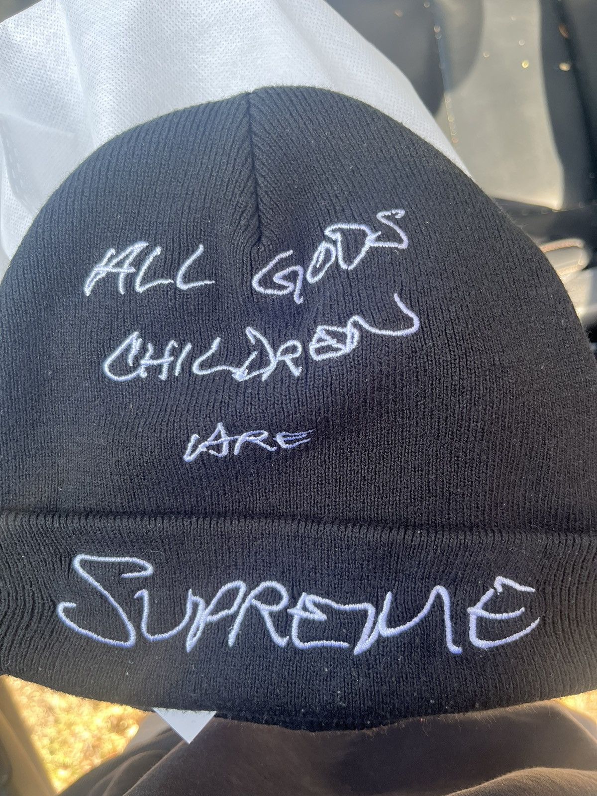 Supreme BLACK SUPREME BEANIE Size ONE SIZE - 2 Thumbnail