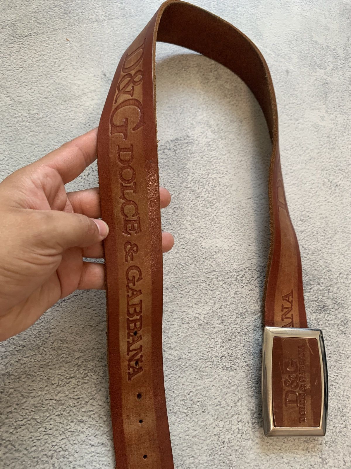 Dolce & Gabbana × Vintage Leather dolce gabbana belt Size ONE SIZE - 5 Thumbnail