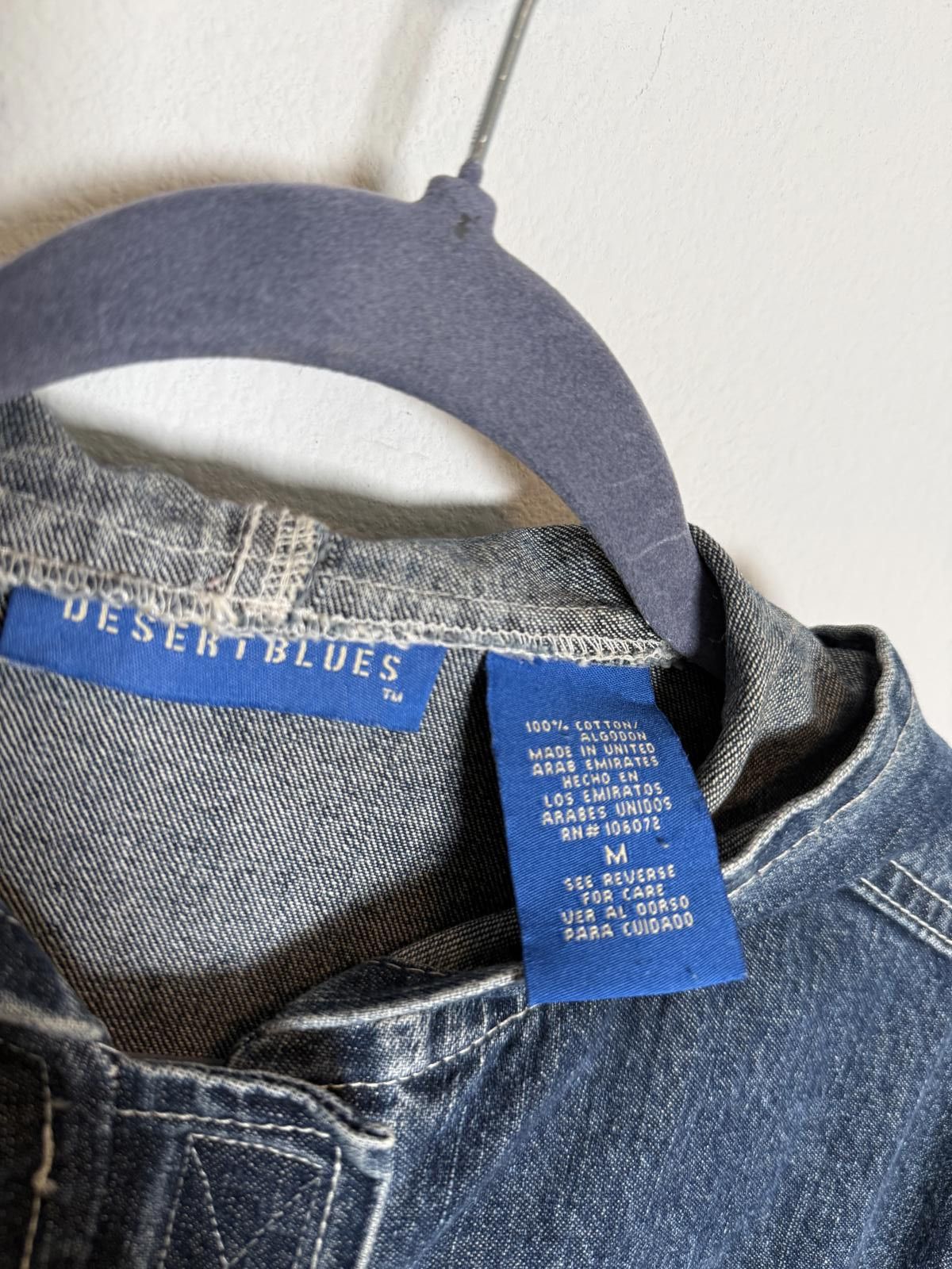Other Womens 90s Vintage Denim Hoodie Jacket Size M / US 6-8 / IT 42-44 - 5 Thumbnail