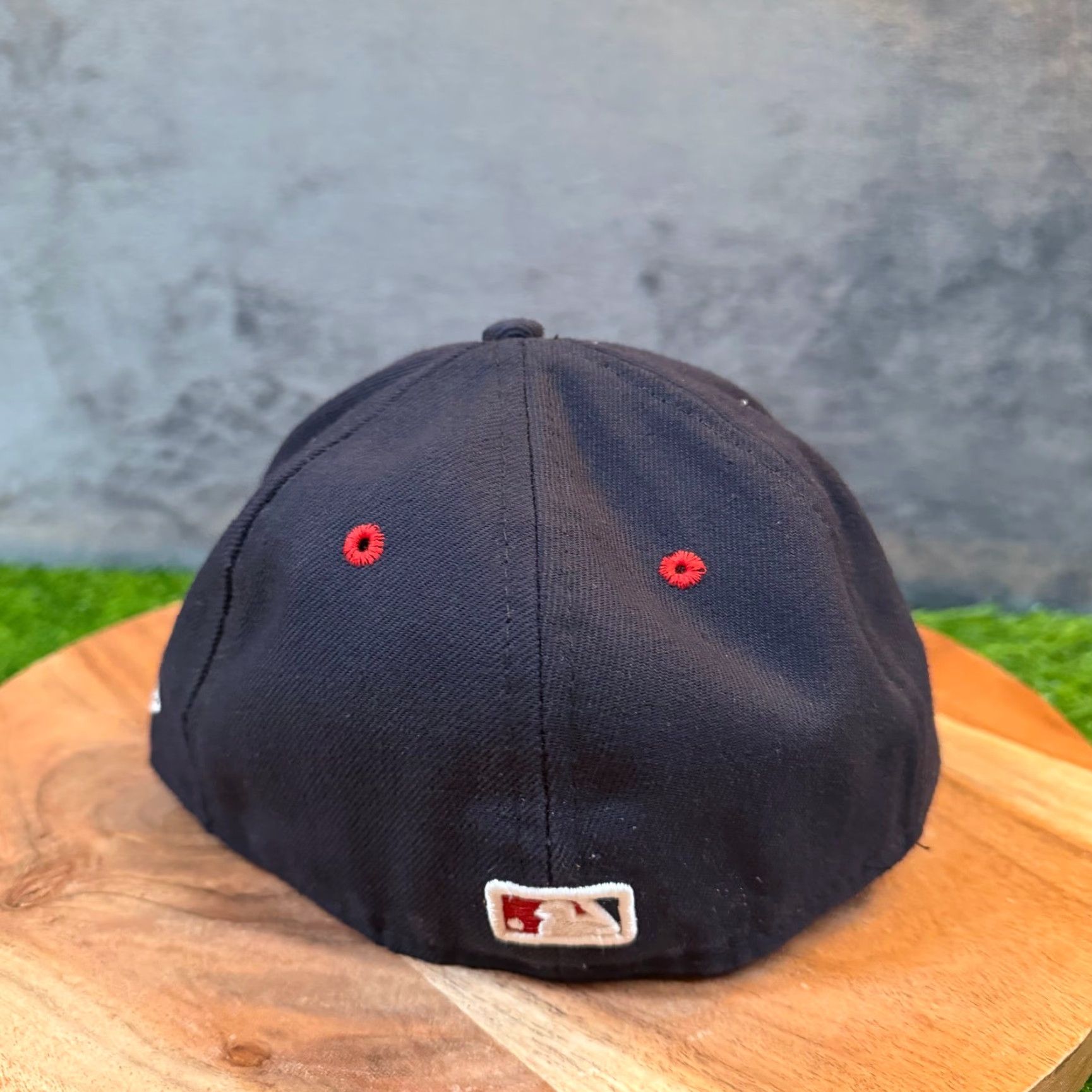 New Era New Era Washington Nationals 59FIFTY Hat Navy Red 6 7/8 Mens Baseball Cap Size ONE SIZE - 4 Thumbnail