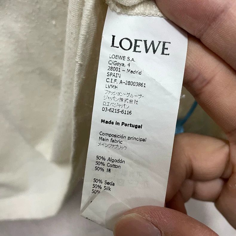 Loewe LOEWE White logo short sleeves Size L / US 10 / IT 46 - 4 Thumbnail