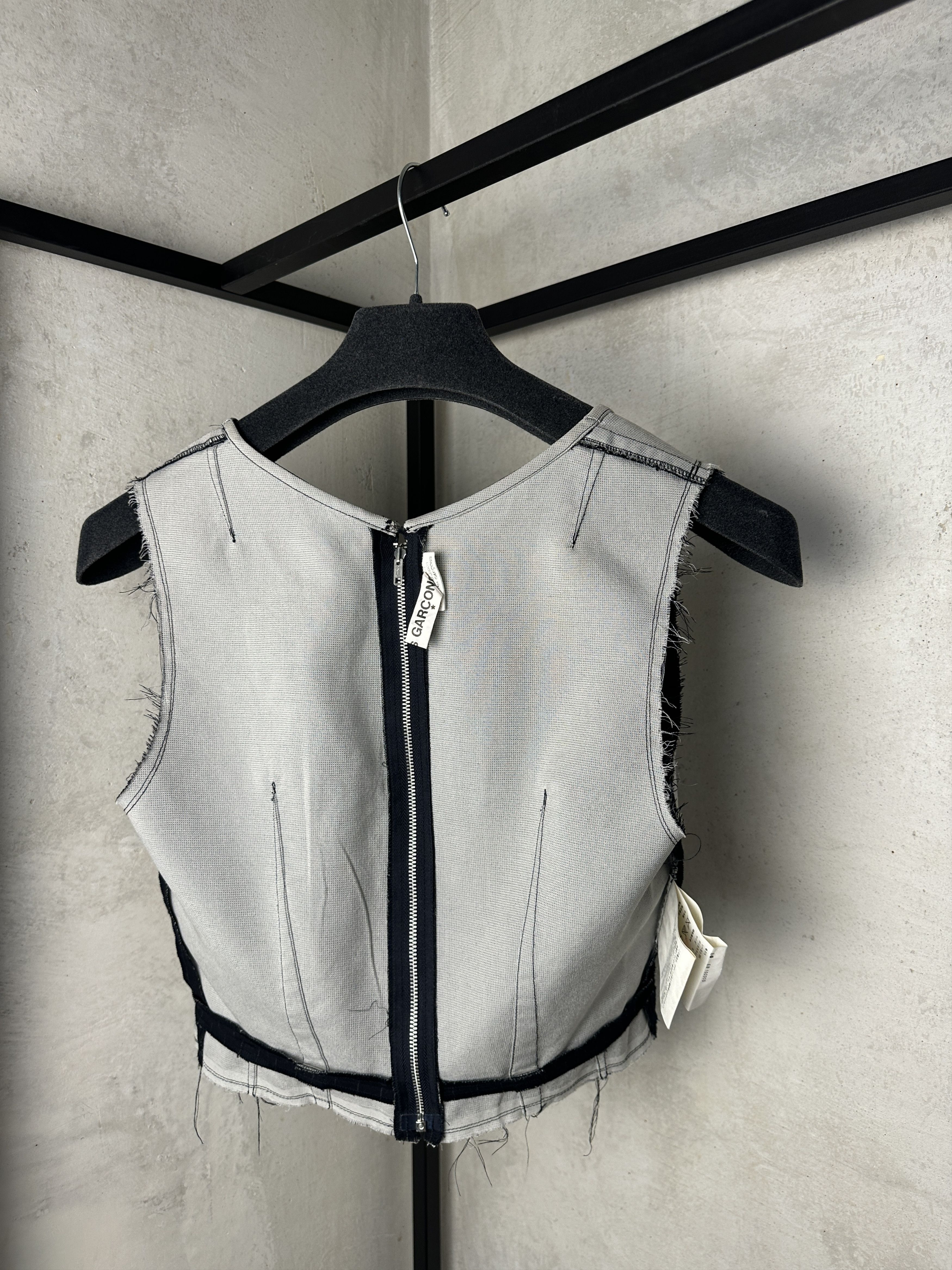 Comme des Garcons Comme Des Garçons Stripped Vest Top on Zip Size S / US 4 / IT 40 - 12 Thumbnail