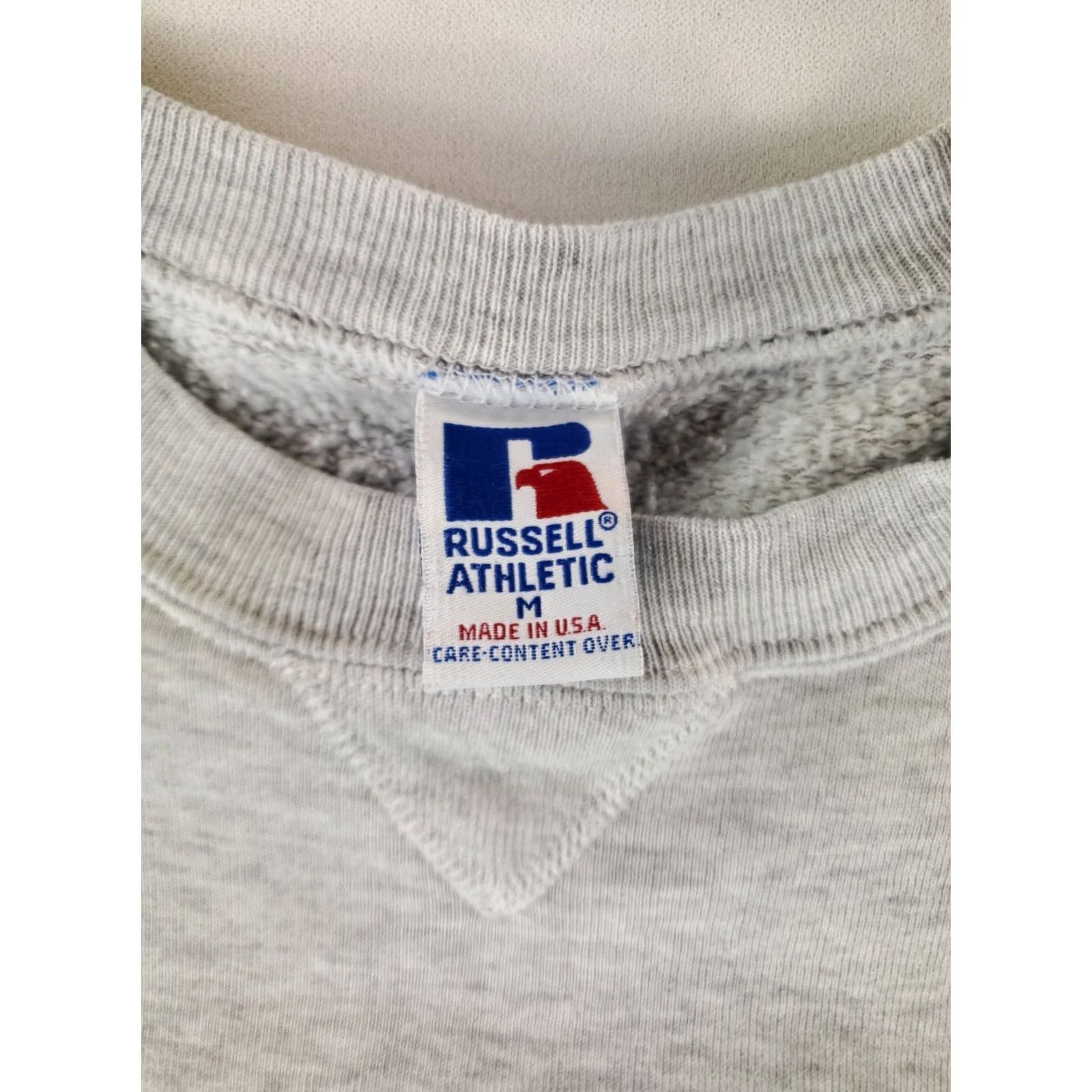 Russell Athletic VINTAGE Russell Athletic Sweatshirt Gray Long Sleeve Made USA Mens M Size US M / EU 48-50 / 2 - 4 Thumbnail