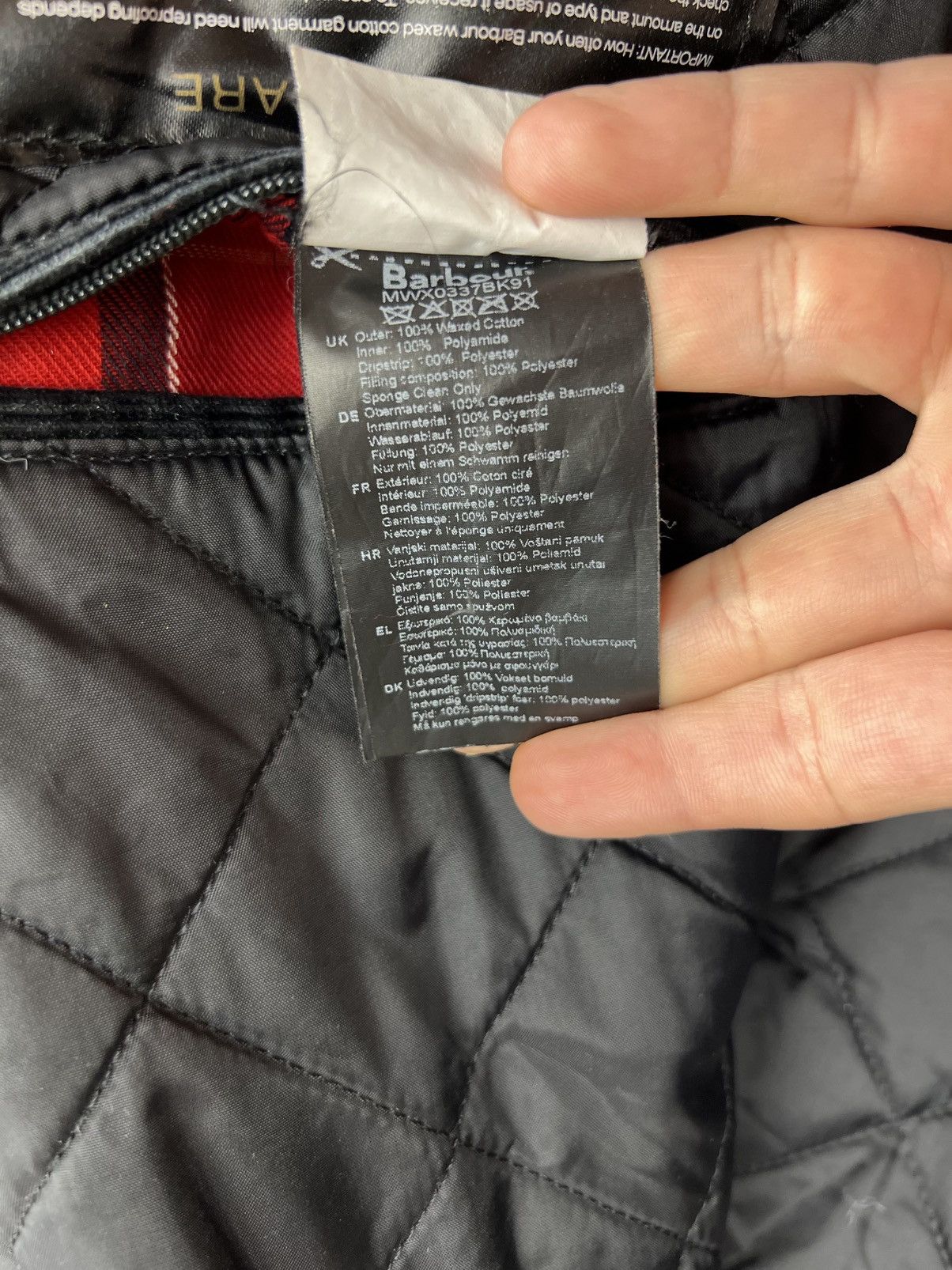 Barbour Barbour International Wax Jacket Men's Size L Black Bomber Size US L / EU 52-54 / 3 - 12 Thumbnail