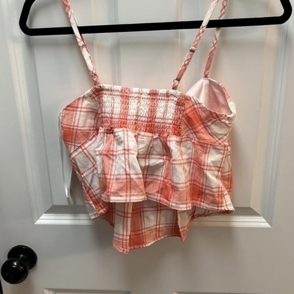 Designer Kirious plaid bow tie front tank top, cropped Size S / US 4 / IT 40 - 8 Thumbnail
