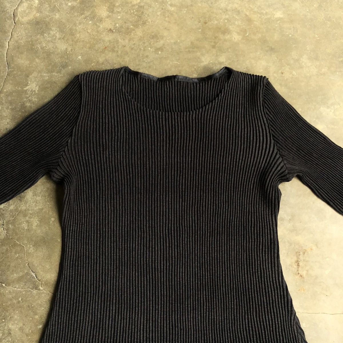 Japanese Brand 2000s Issey Miyake Specchio Pleats Architectural Midi Dress Size M / US 6-8 / IT 42-44 - 5 Thumbnail
