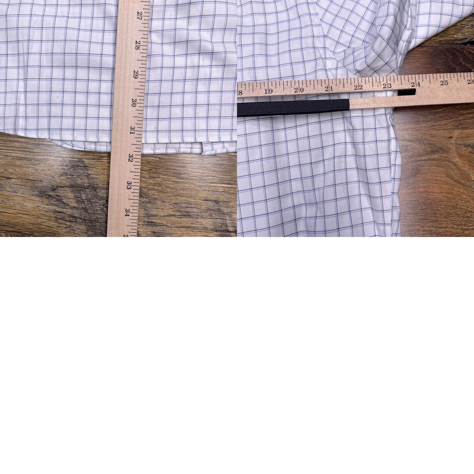 Croft & Barrow Croft & Barrow Shirt Mens 16.5 34/35 White Grid Check Button-Up Easy Care Regular Long Sleeve Classic Knit Cotton Casual Workwear Size US XL / EU 56 / 4 - 9 Thumbnail