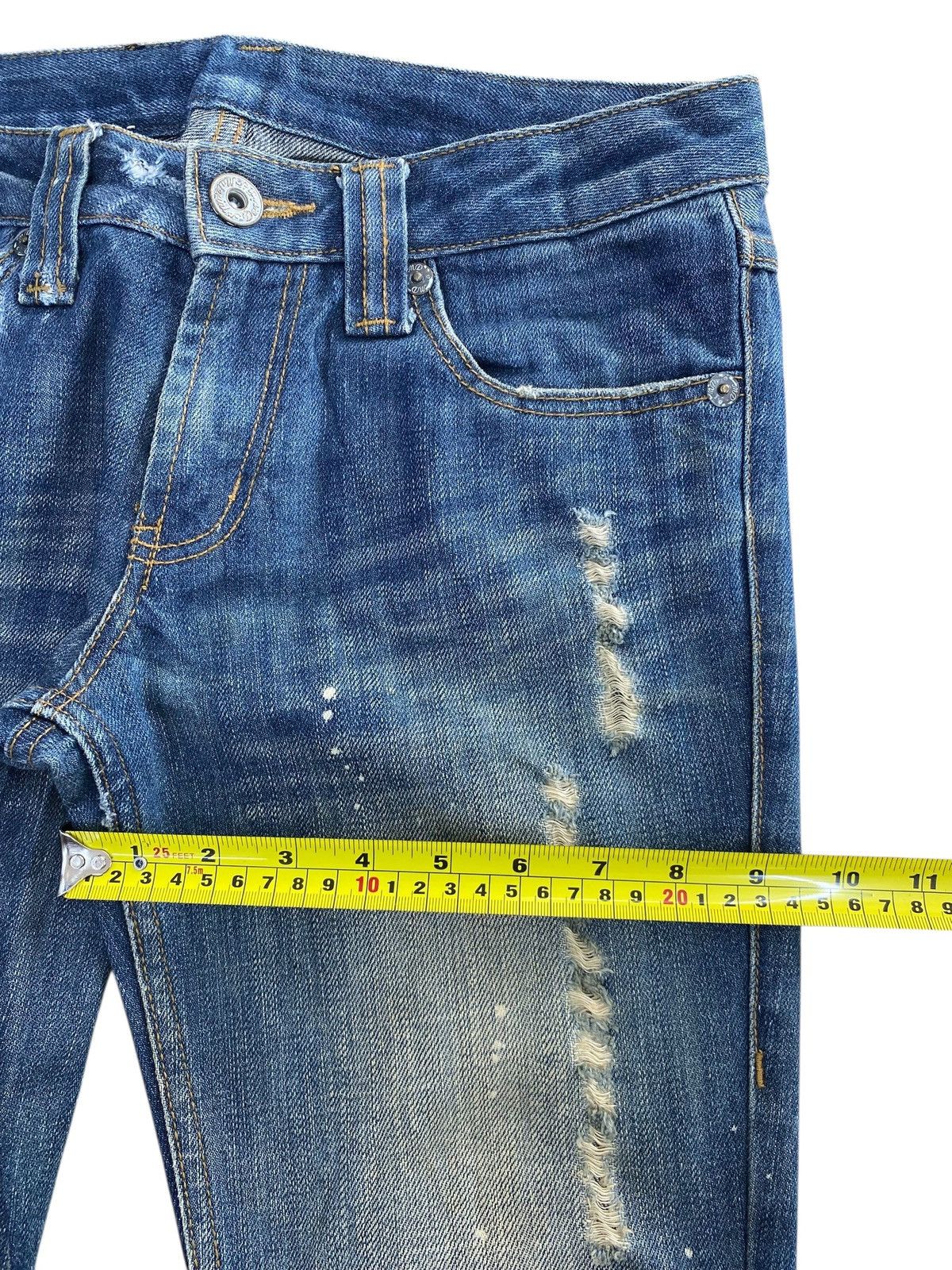 Japanese Brand Japanese Brand Splatted Paint Style Boot Cut Jeans Size 29" - 7 Thumbnail