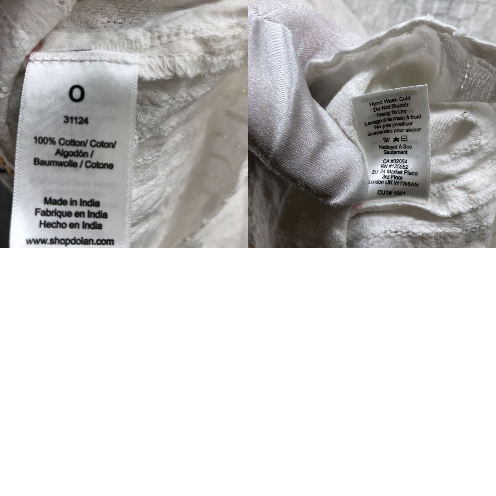 Vintage VINTAGE ACOS&A Women’s Cotton Embroidered Boho Blouse S Ivory V-Neck Short Sleeve Pullover Summer Beach Festival Size S / US 4 / IT 40 - 8 Thumbnail