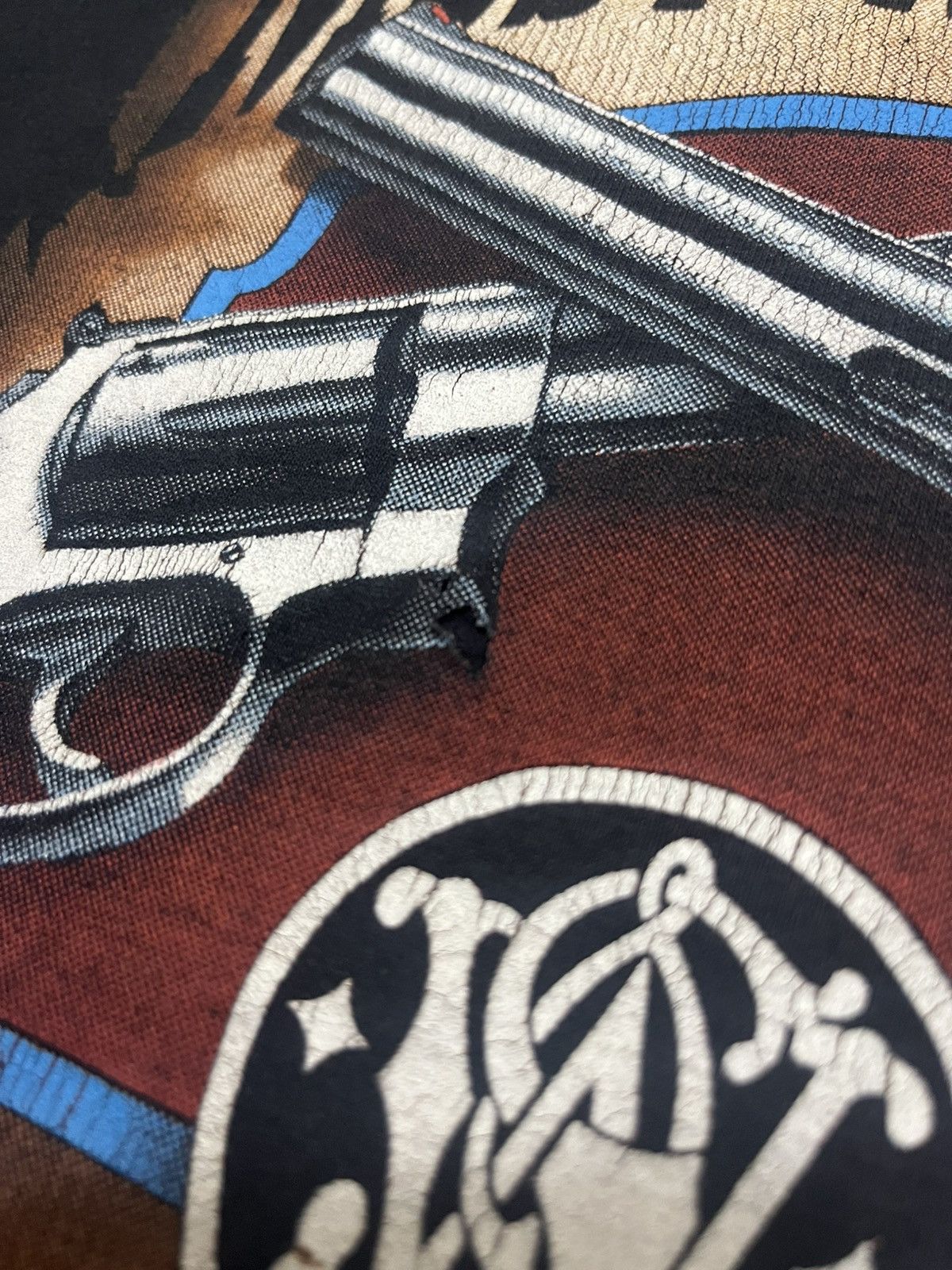 Vintage Vintage Smith & Wesson most wanted graphic t-shirt Size US L / EU 52-54 / 3 - 7 Thumbnail