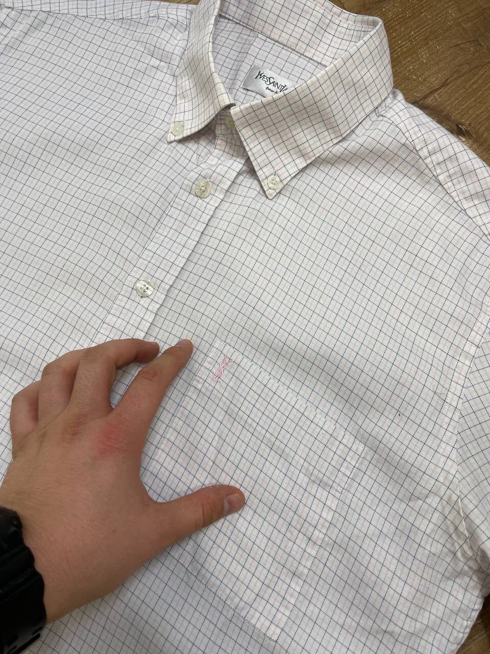 Vintage × Yves Saint Laurent Vintage 90’s Y2K Style YSL Yves Saint Laurent Shirt Tee Size US L / EU 52-54 / 3 - 6 Thumbnail