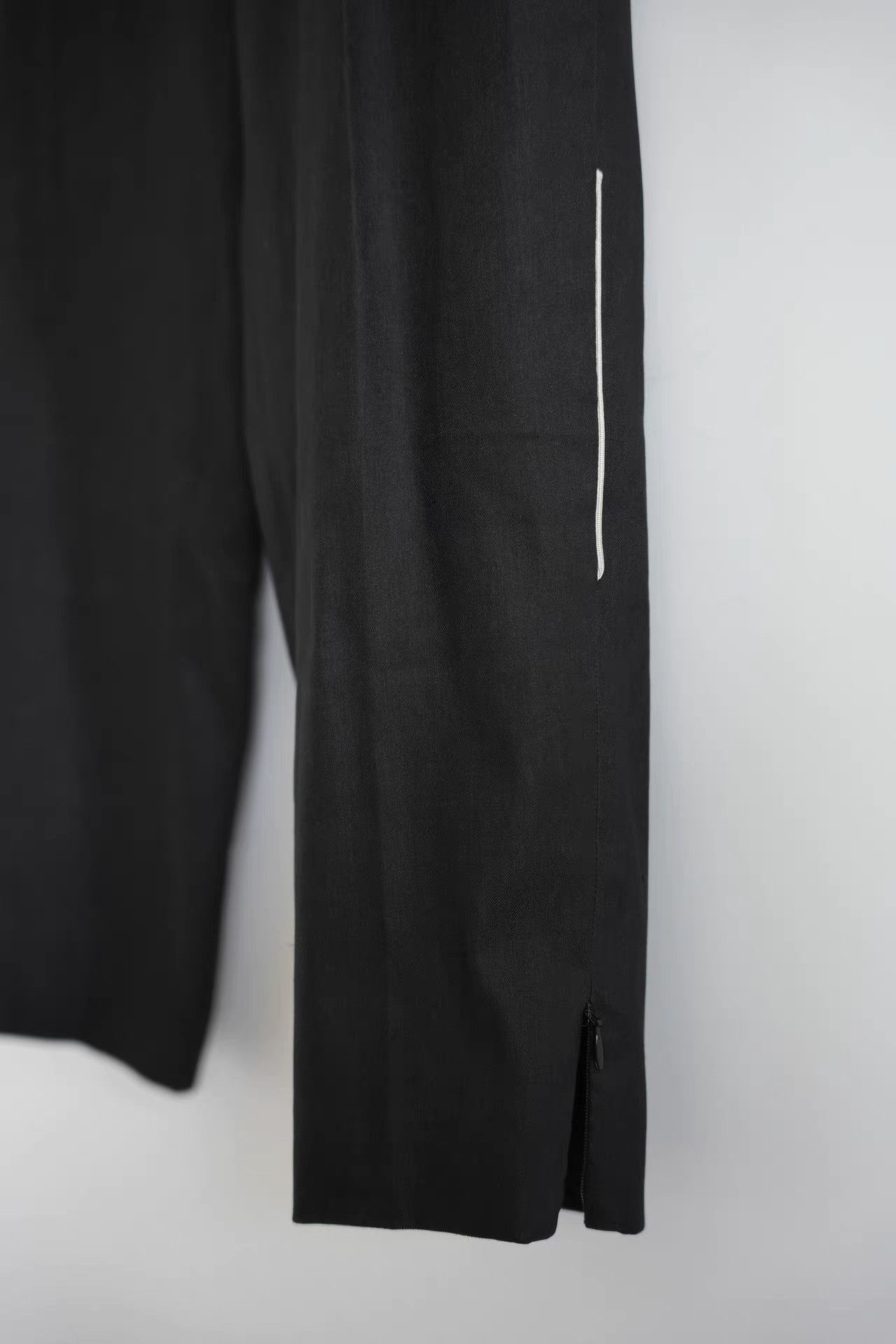 Yohji Yamamoto Yohji Yamamoto 16ss White Stitch Zip Dress Pants K4 Size US 34 / EU 50 - 4 Thumbnail