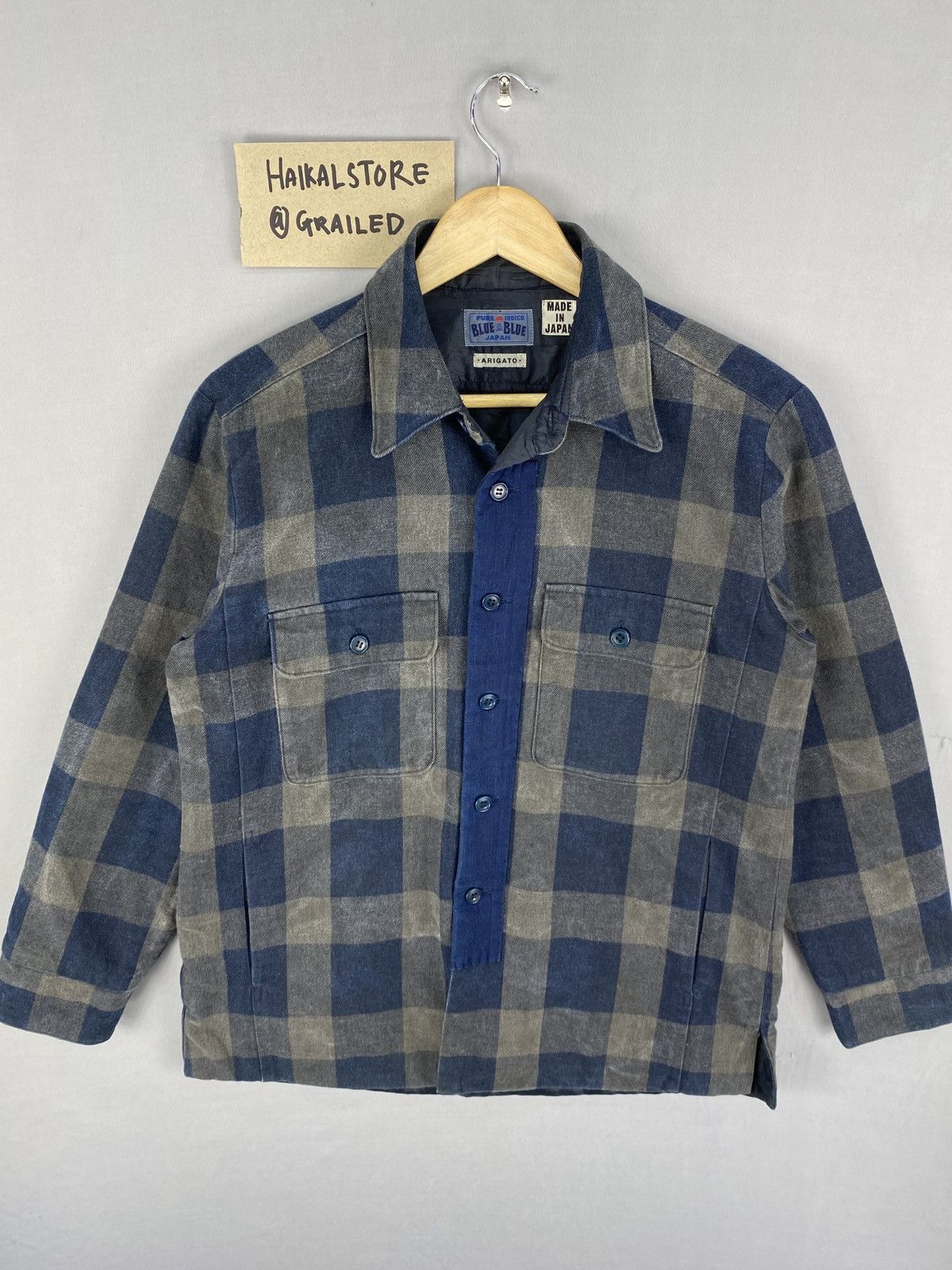 Blue Blue Japan Vintage Flannel Checkered By Blue Blue Japan Size US M / EU 48-50 / 2 - 1 Thumbnail