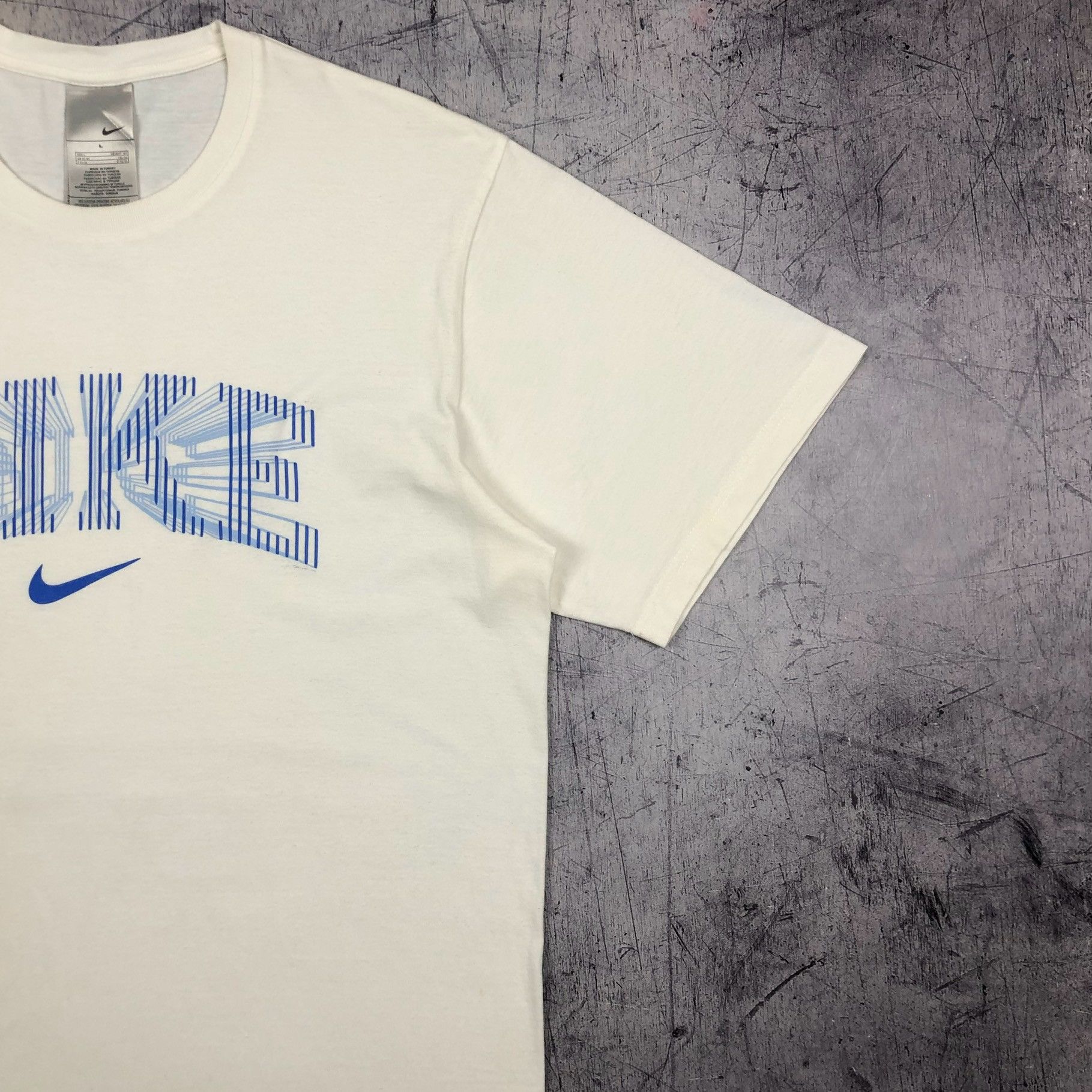 Nike Y2K Nike Arch Graphic Script Logo Swoosh Vintage Tee drill Size US L / EU 52-54 / 3 - 6 Thumbnail