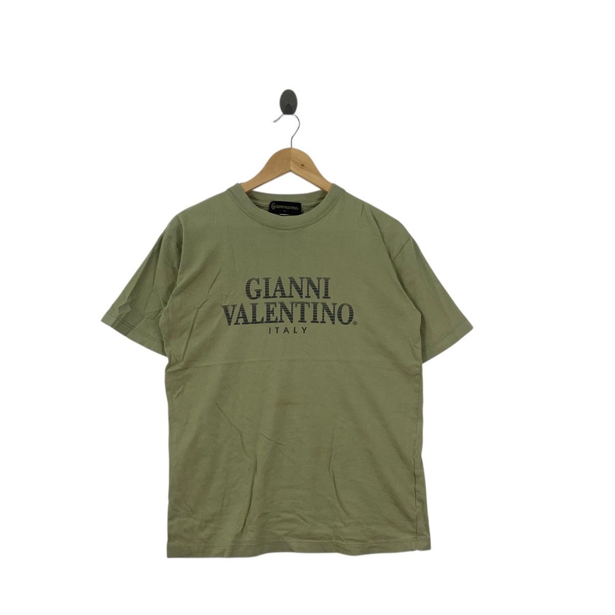 Vintage Vintage GIANNI VALENTINO ITALY Box Logo Tee Shirt Top Spel Size M / US 6-8 / IT 42-44 - 3 Thumbnail
