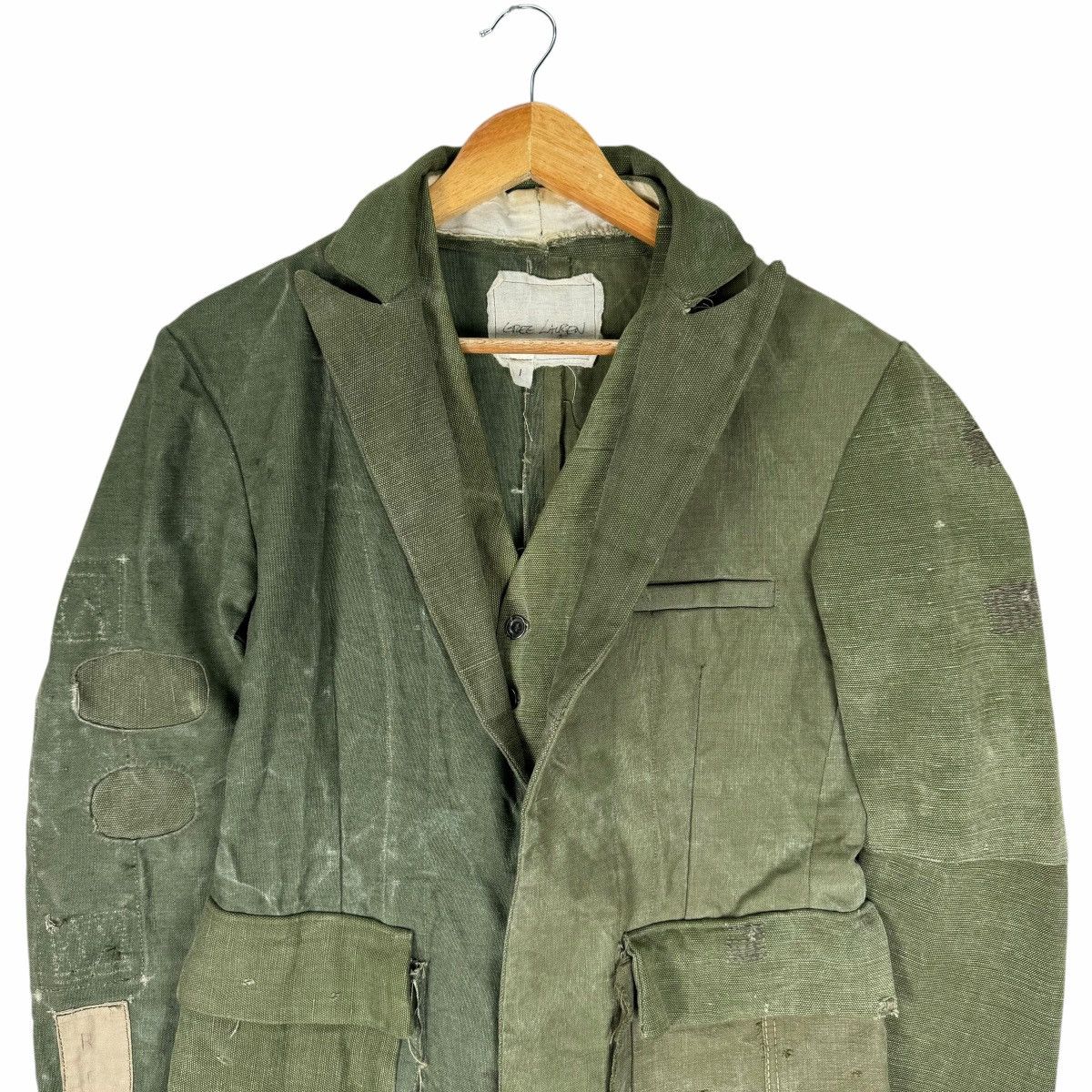 Greg Lauren ☀️GREG LAUREN LINEN DUFFLE MILITARY JACKET Size US S / EU 44-46 / 1 - 8 Thumbnail