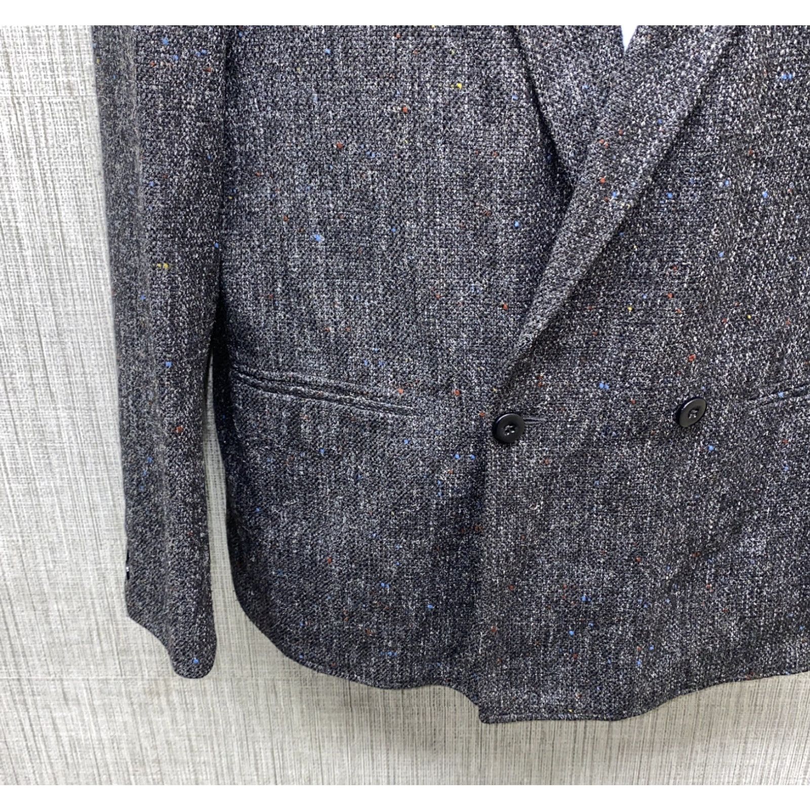 Vintage Avanti Wool Blend Double Breasted Sport Coat - Gray - Men - Size 46 - Casual Coat Size US S / EU 44-46 / 1 - 3 Thumbnail