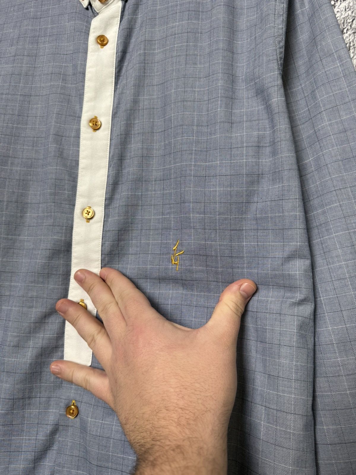 Lui's Luis Trenker Check Long Sleeve Button Shirt Contrast Collar Size US L / EU 52-54 / 3 - 5 Thumbnail
