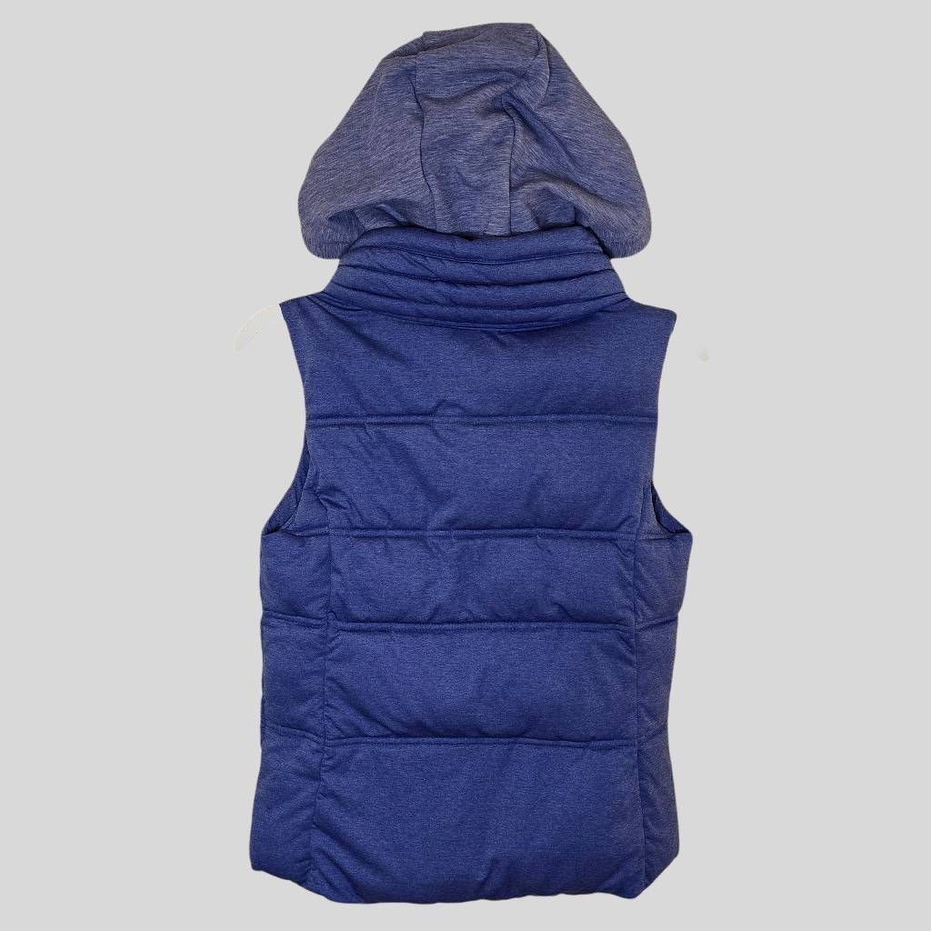 Athleta Athleta Women's Puffer Vest S Purple Hooded Sleeveless Zip P Size S / US 4 / IT 40 - 4 Thumbnail