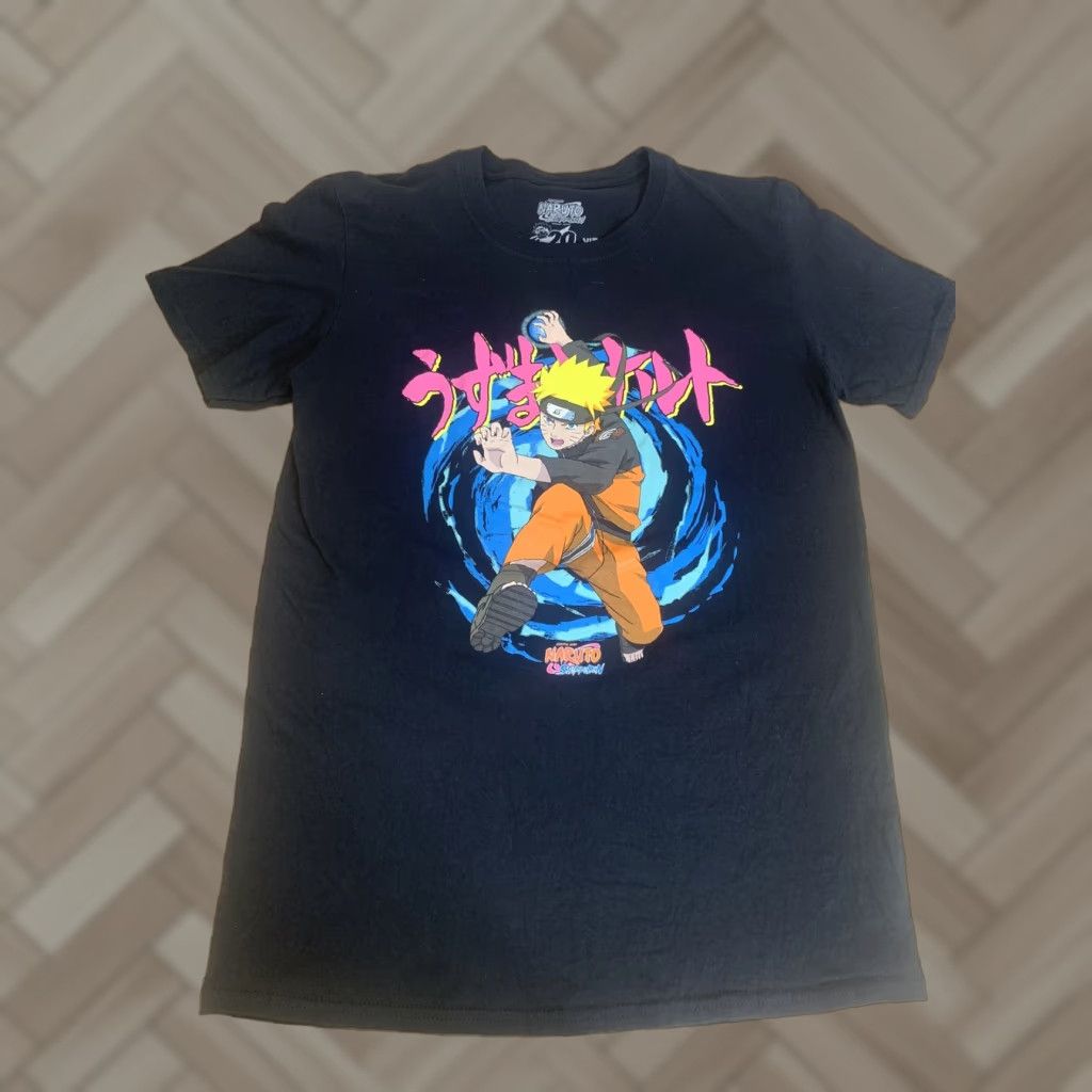 Vintage NARUTO Shippuden Collection T-Shirt Black Short Sleeve Crew Neck M Mens Vintage 90s Anime Graphic Size US M / EU 48-50 / 2 - 1 Thumbnail