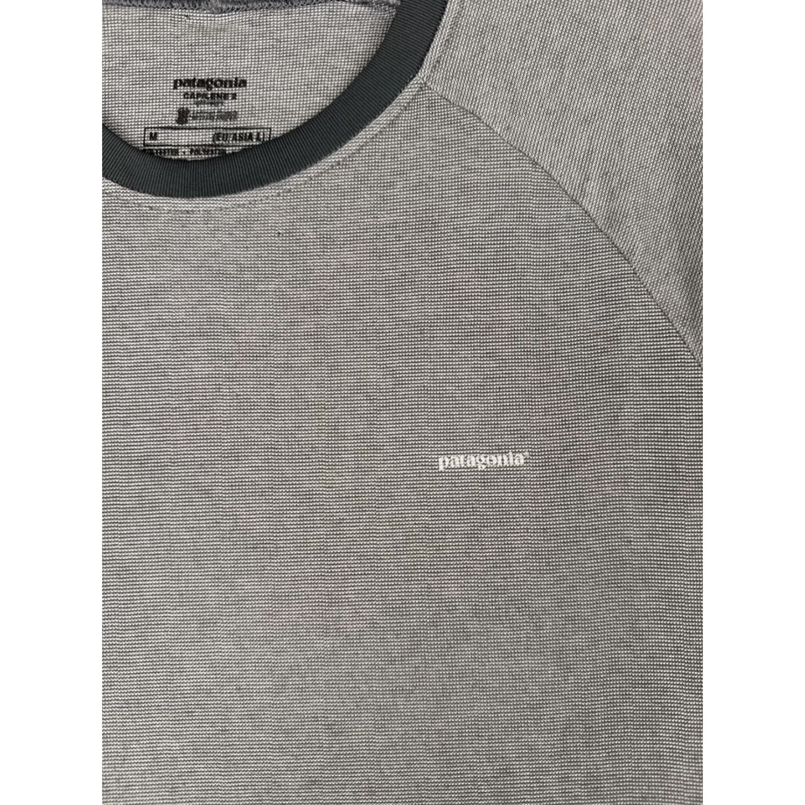 Patagonia Patagonia Shirt Men’s Medium Gray Capilene 2 Short Sleeve Crew Neck Polyester Jersey Embroidered Logo Vintage No Size US M / EU 48-50 / 2 - 6 Thumbnail