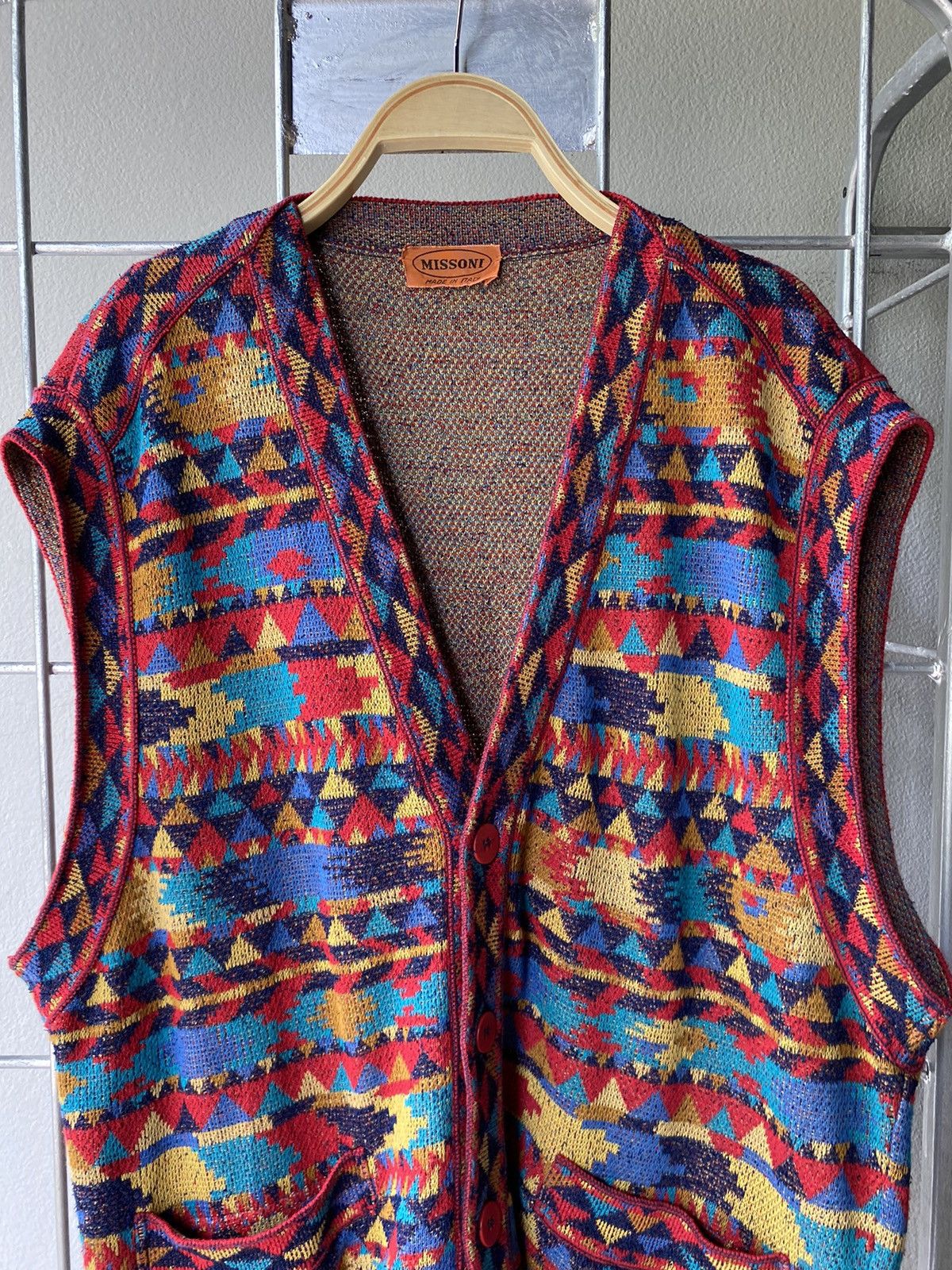 Missoni Missoni multicolor knitted vest Size US XL / EU 56 / 4 - 5 Thumbnail