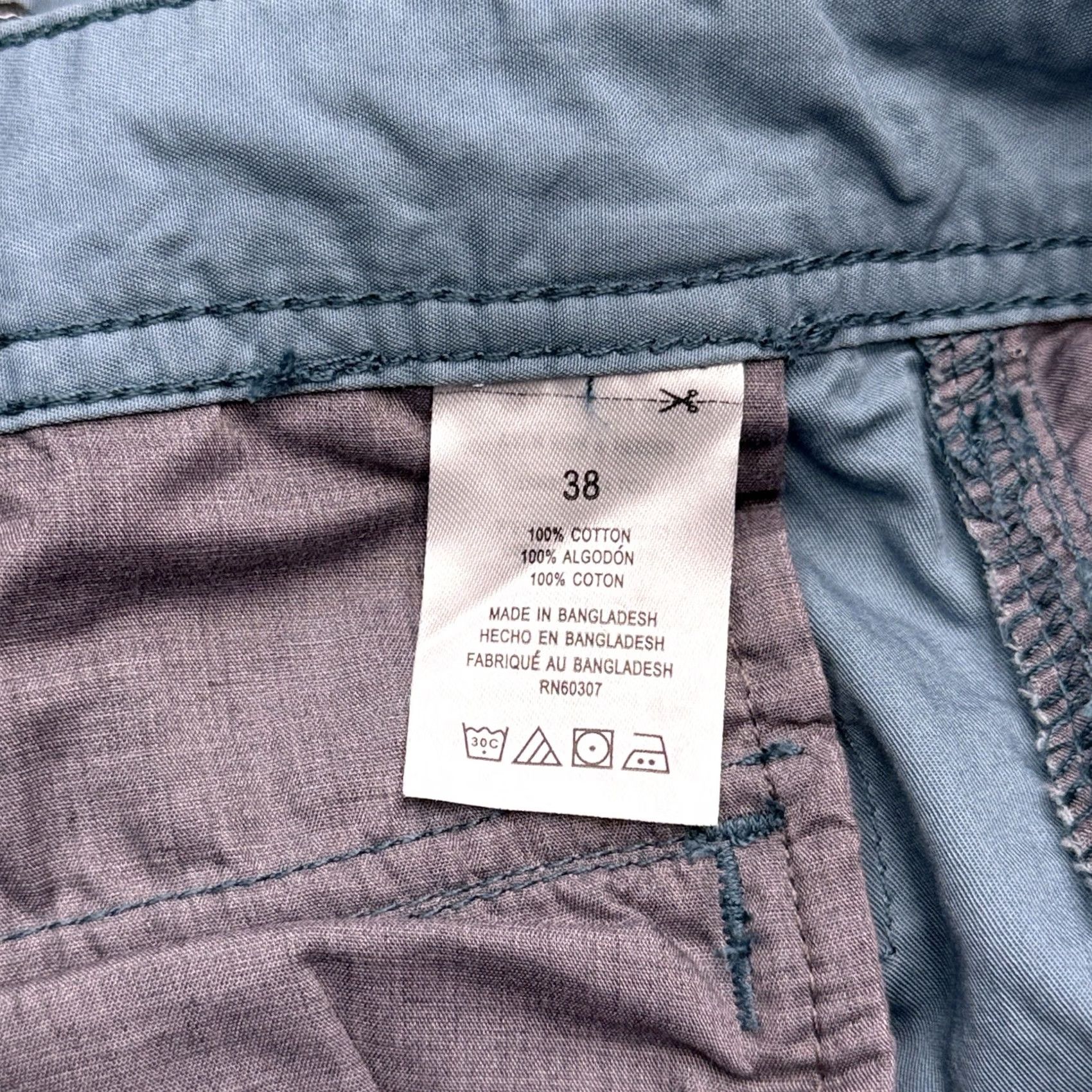 Vintage VINTAGE Shorts Mens 38 Blue Union Bay Cargo Tidal Wave Mason New Size US 38 / EU 54 - 6 Thumbnail