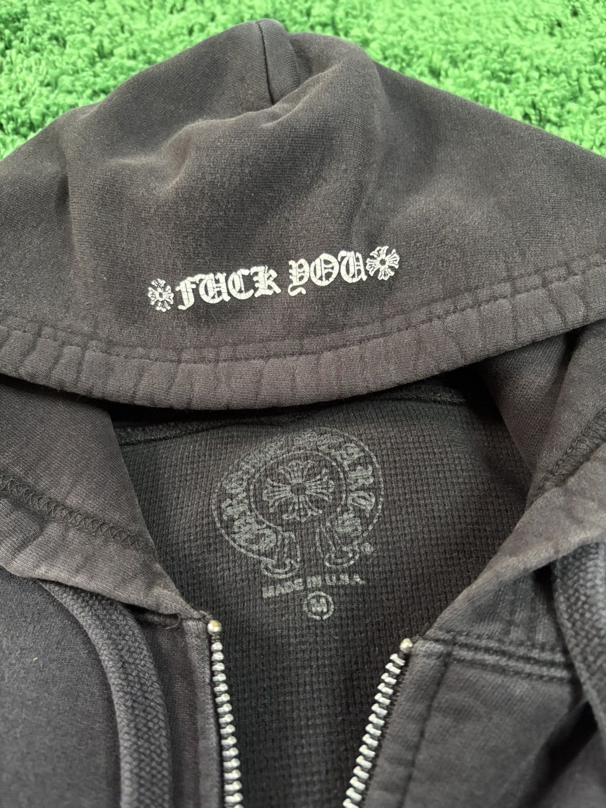 Chrome Hearts Chrome Hearts Fuck You Vintage Thermal Zip Up Black Size US M / EU 48-50 / 2 - 3 Thumbnail