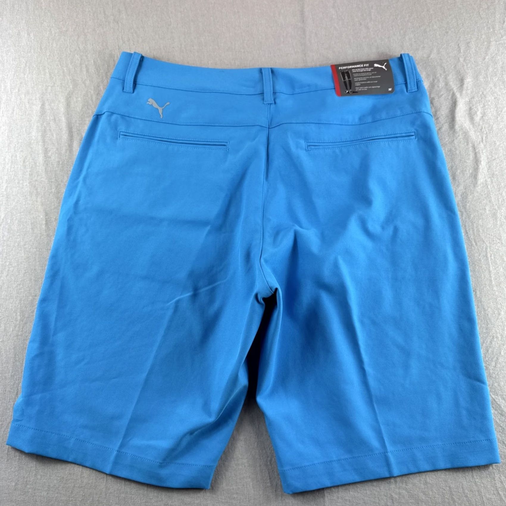 Puma Puma Jackpot Shorts Men 32 Blue Drycell Stretch 10” Performance Chino Preppy NEW Size US 32 / EU 48 - 2 Thumbnail