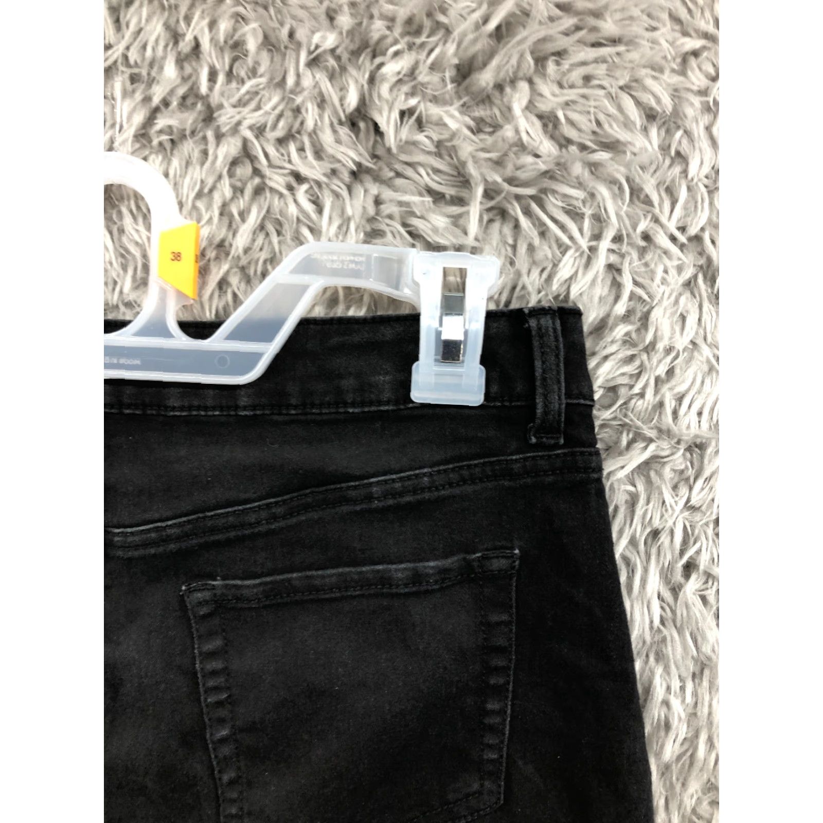 Vintage No Boundaries Skirt Juniors Size 11 Midi Black Denim Cotton Denim Logo Pattern Solid Women Girls Size 32" / US 10 / IT 46 - 5 Thumbnail
