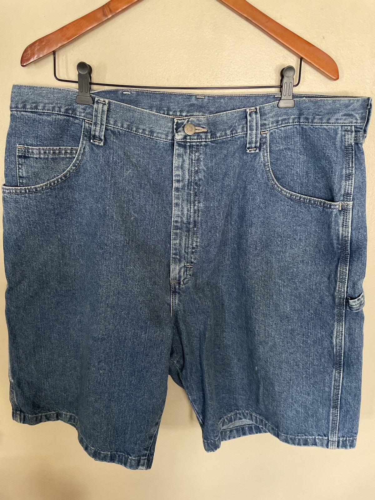 Vintage × Wrangler Vintage Y2K Wrangler Carpenter Jorts Jean Shorts Blue Denim Size US 40 / EU 56 - 1 Thumbnail