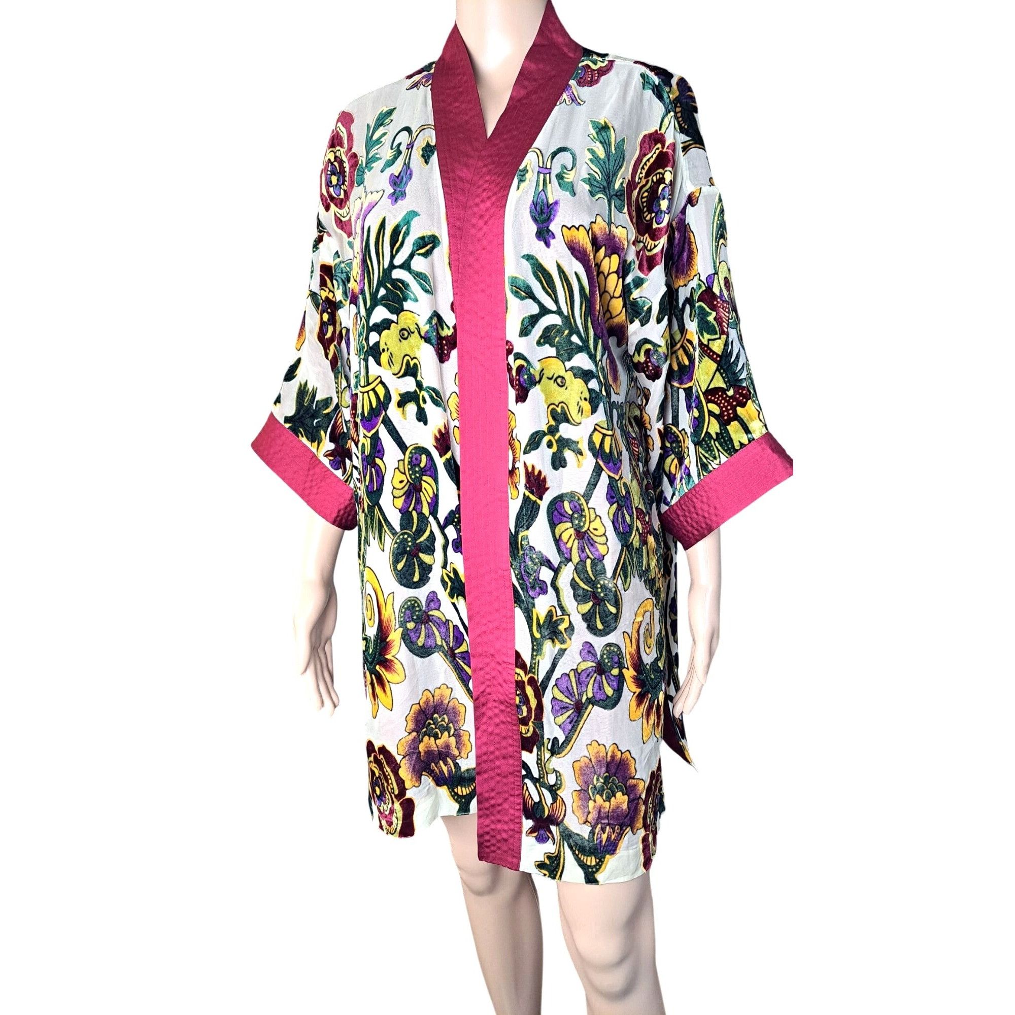 Chicos Chico's Burnout Kimono Jacket Small Medium Special Edition Size M / US 6-8 / IT 42-44 - 2 Thumbnail