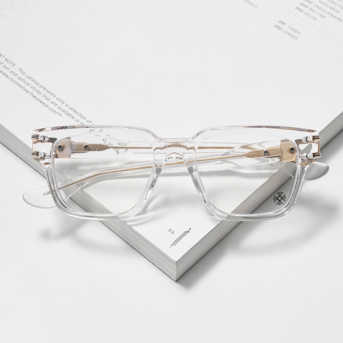 Chrome Hearts CHROME HEARTS BULGE CRYSTAL GLASSES Size ONE SIZE - 6 Thumbnail