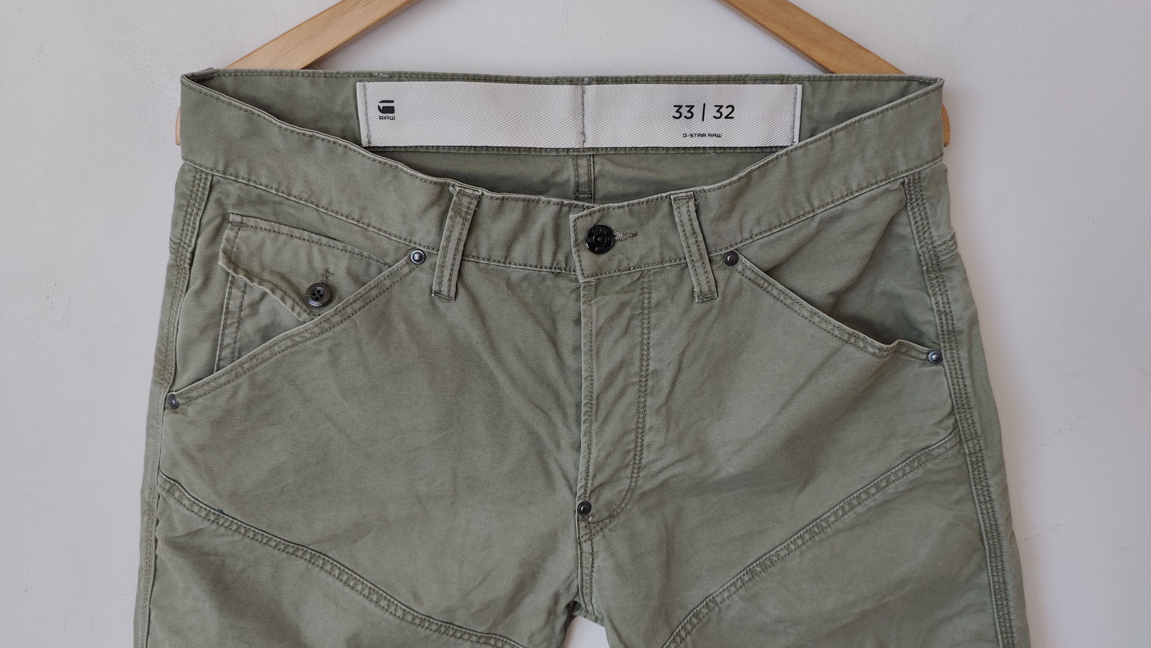 G-Star G Star Raw Khaki Biker Pants Slim Japan Style Size US 33 - 3 Thumbnail