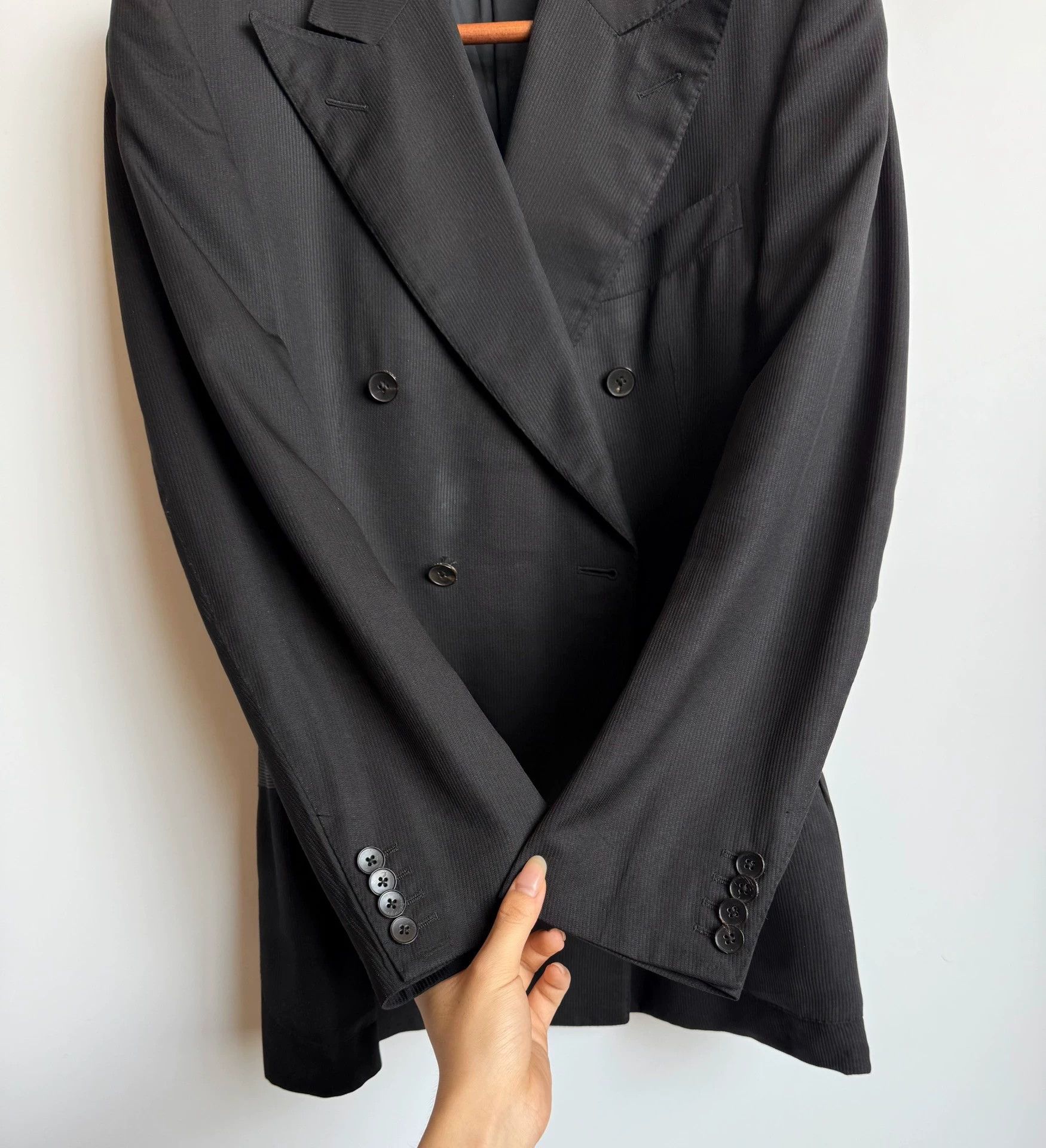 Gucci Gucci 100% Silk Double-Breasted Blazer 48 Size 48R - 3 Thumbnail