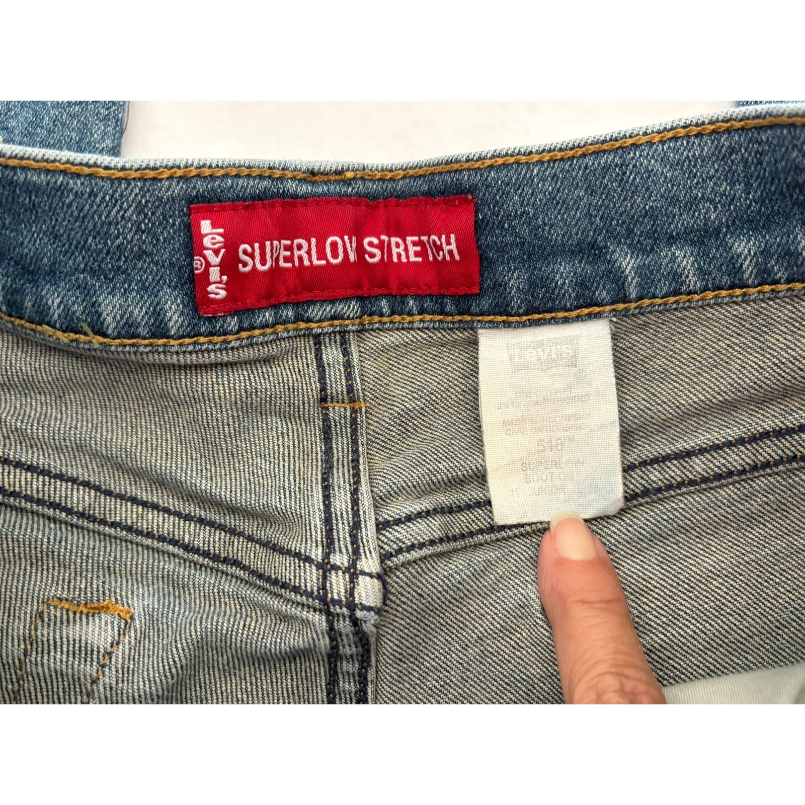 Levi's Vintage Levi's Superlow Stretch 515 Bootcut Jeans Y2K Size 30" / US 8 / IT 44 - 2 Thumbnail