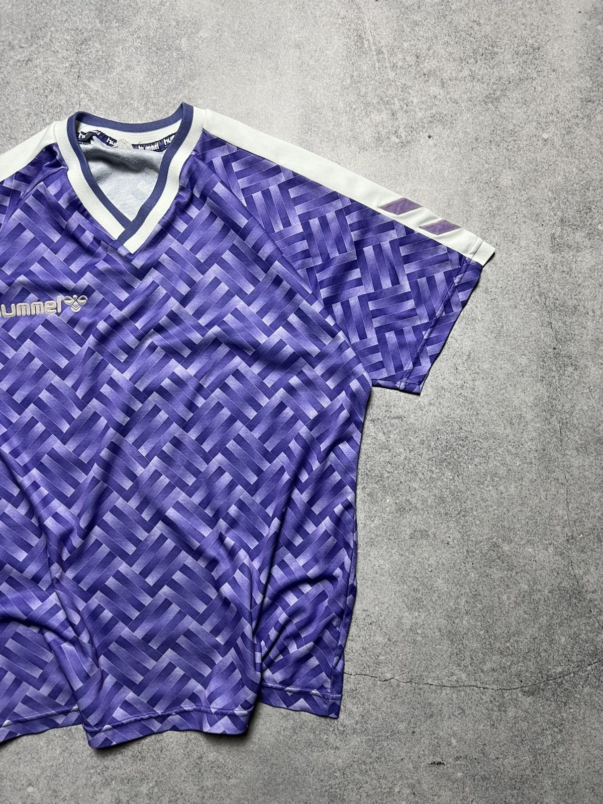 Hummel Vintage 90’s Hummel Football Blockcore Style Soccer Jersey Size US M / EU 48-50 / 2 - 3 Thumbnail