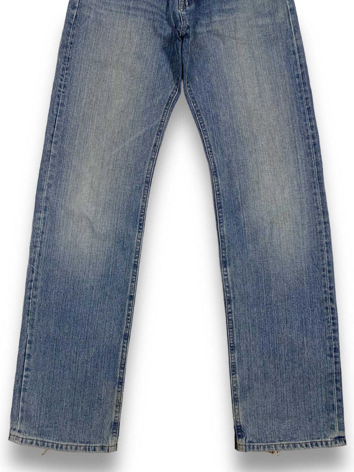 Uniqlo Vintage Y2K Uniqlo Blue Washed Loose Fit Distressed Jeans Size US 30 / EU 46 - 7 Thumbnail